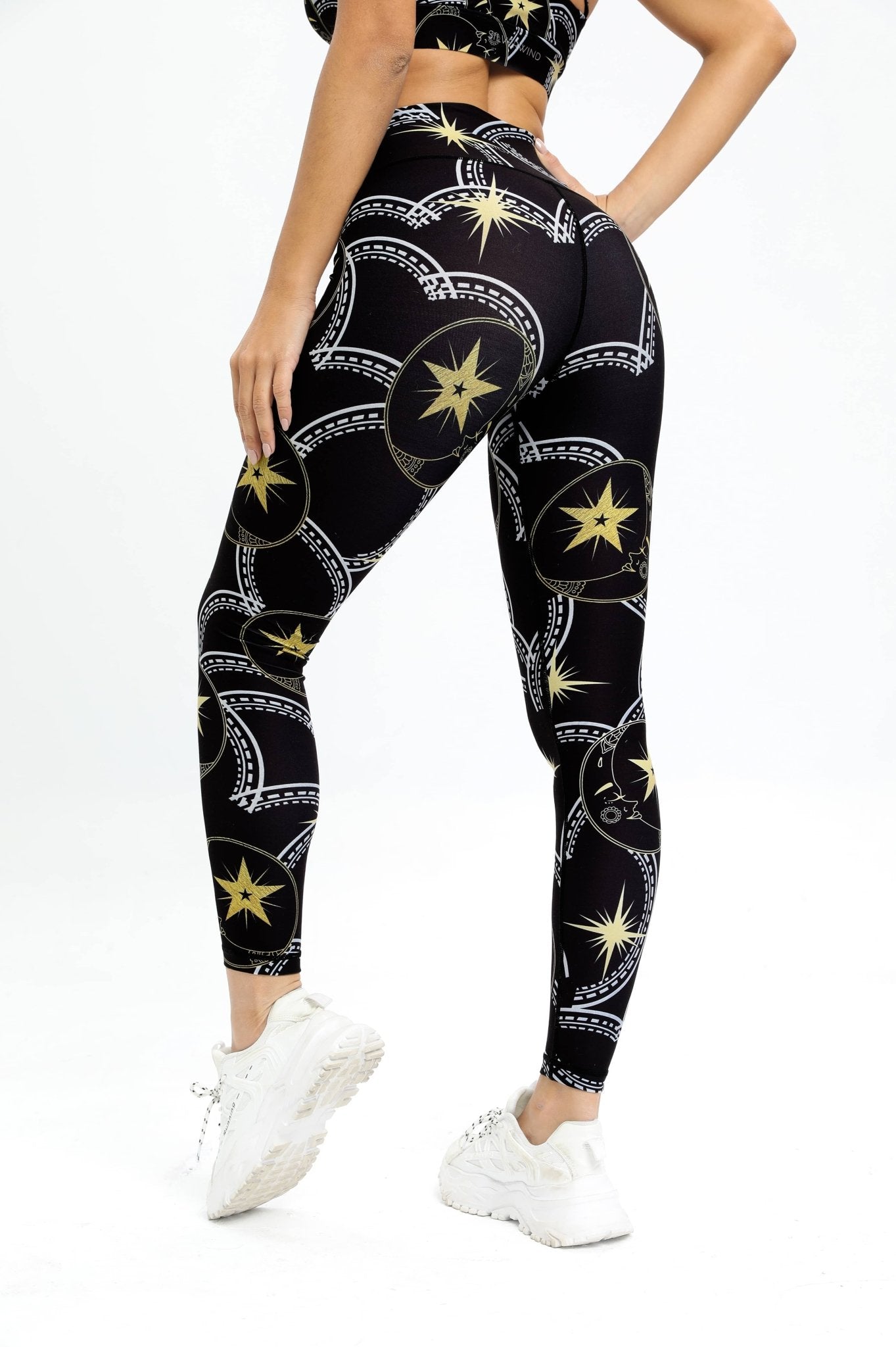 Golden Star High - waisted Leggings - MYSILVERWIND
