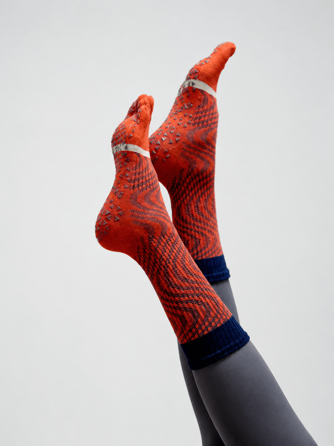 GripZen Five-Toe Non-Slip Mid-Calf Yoga Socks - MYSILVERWIND