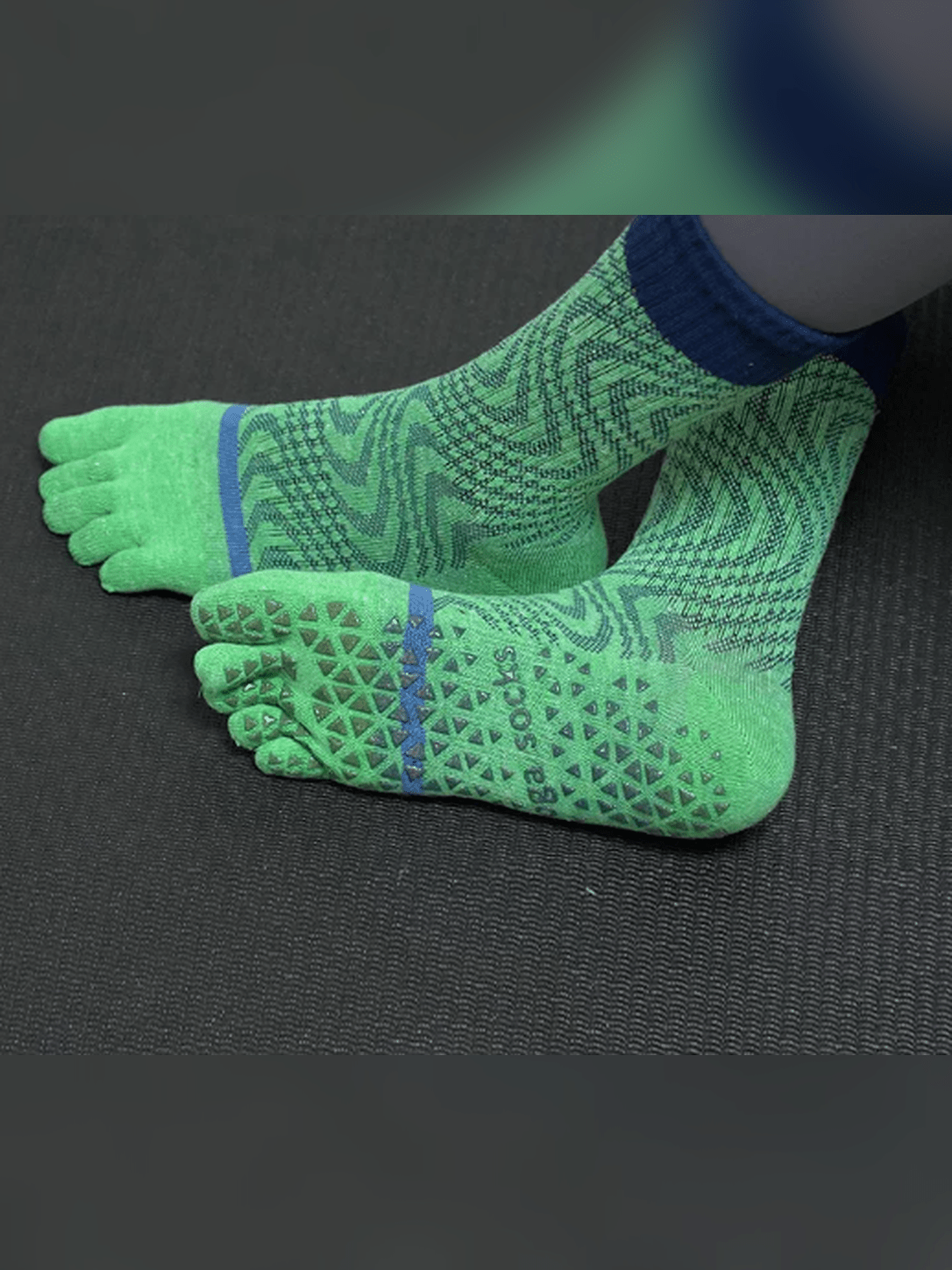 GripZen Five-Toe Non-Slip Mid-Calf Yoga Socks - MYSILVERWIND