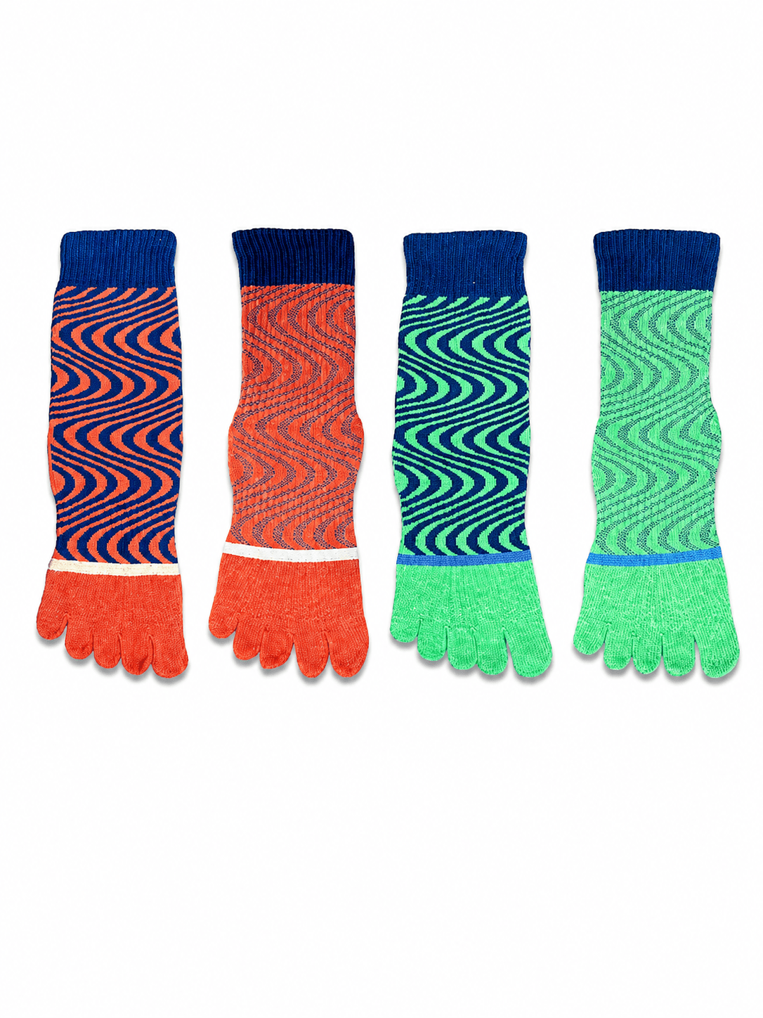 GripZen Five-Toe Non-Slip Mid-Calf Yoga Socks - MYSILVERWIND