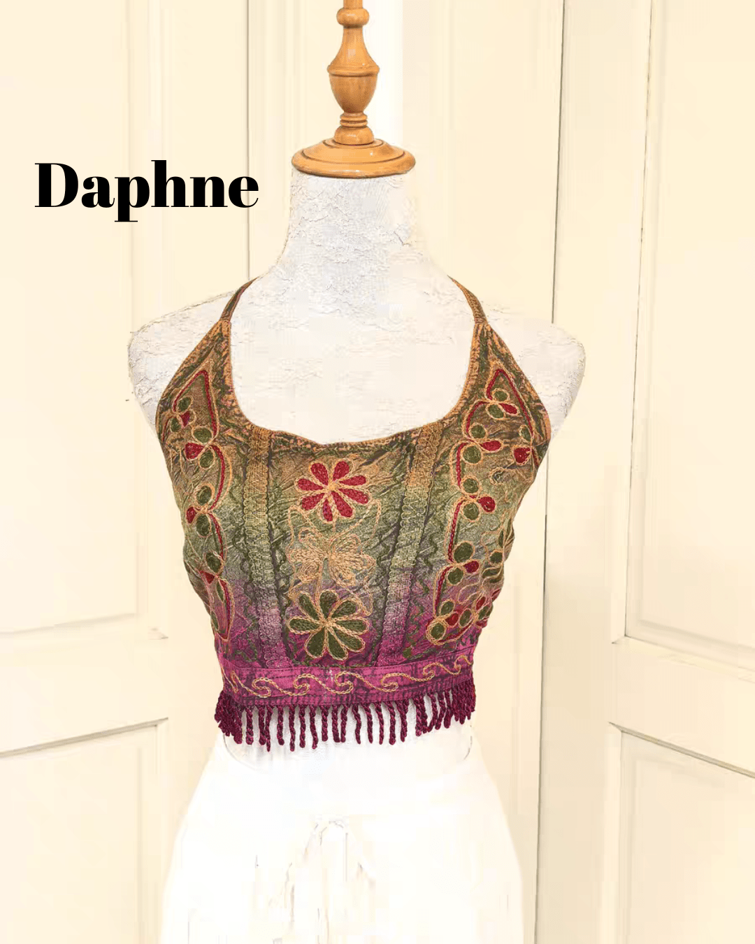 Heavy Embroidered Silk - Cotton Cami – Sweet Fairy - Inspired Tank Top - MYSILVERWIND