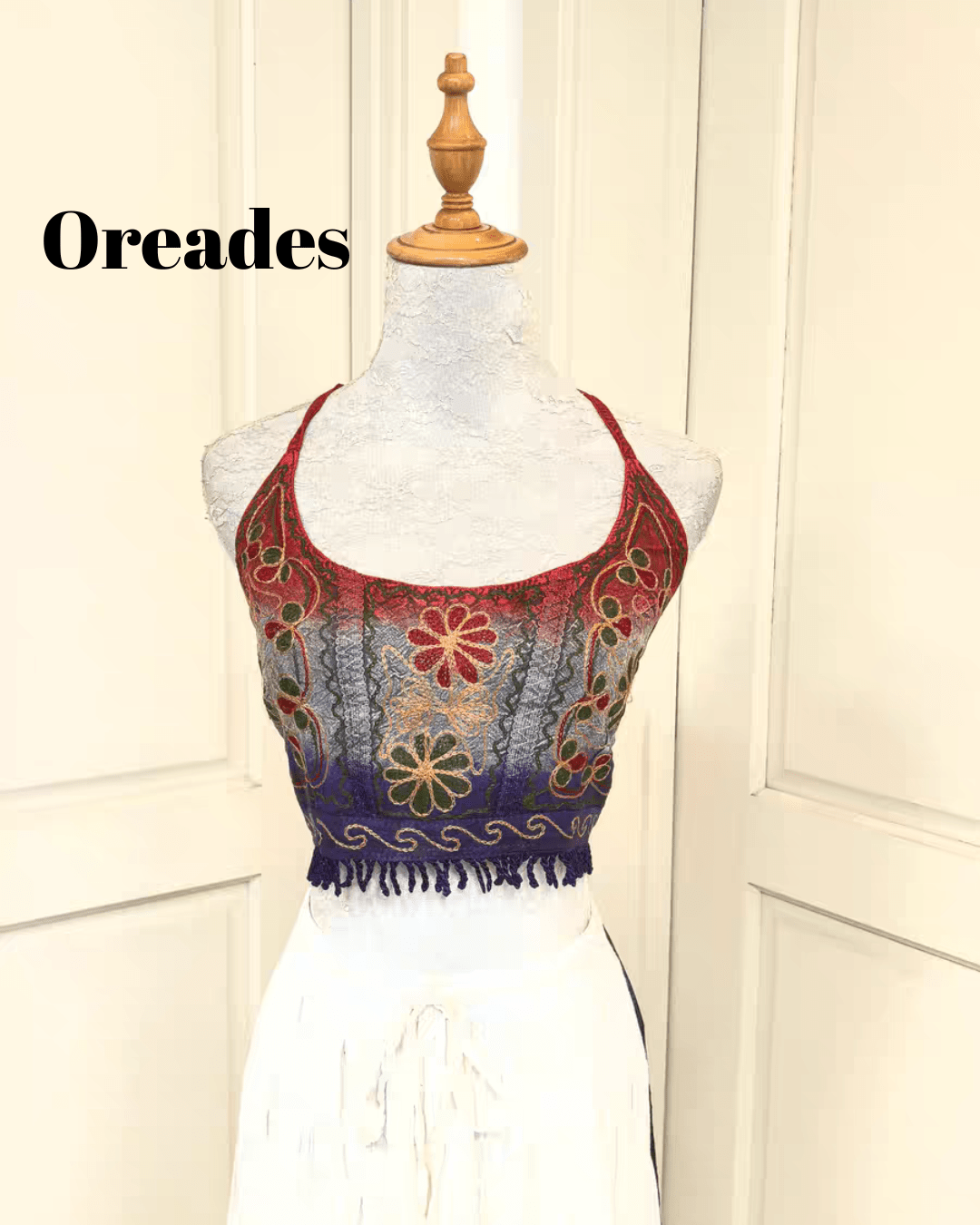 Heavy Embroidered Silk - Cotton Cami – Sweet Fairy - Inspired Tank Top - MYSILVERWIND