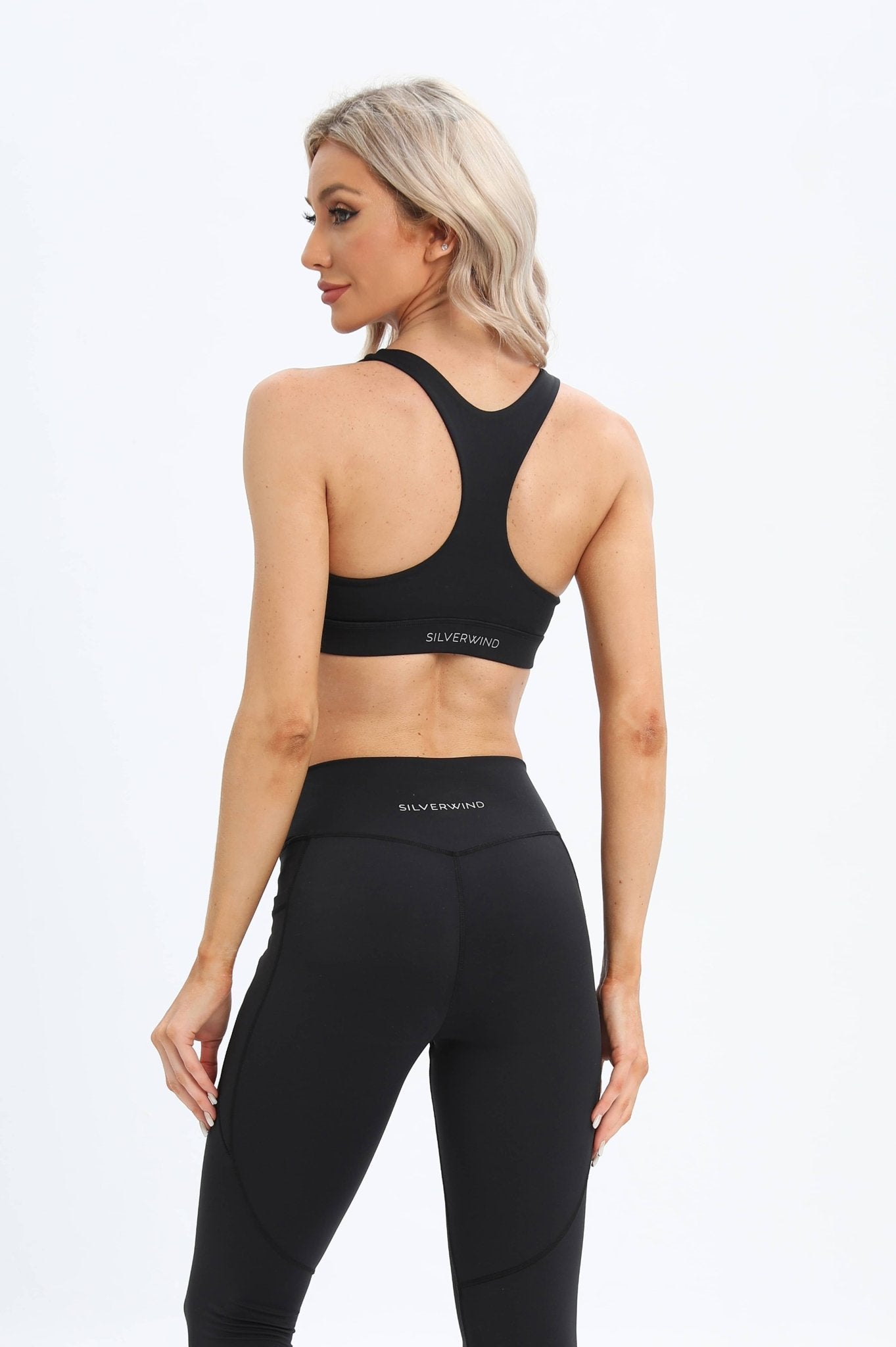 HeyCloud Racerback Sports Bra - Classic Black - MYSILVERWIND