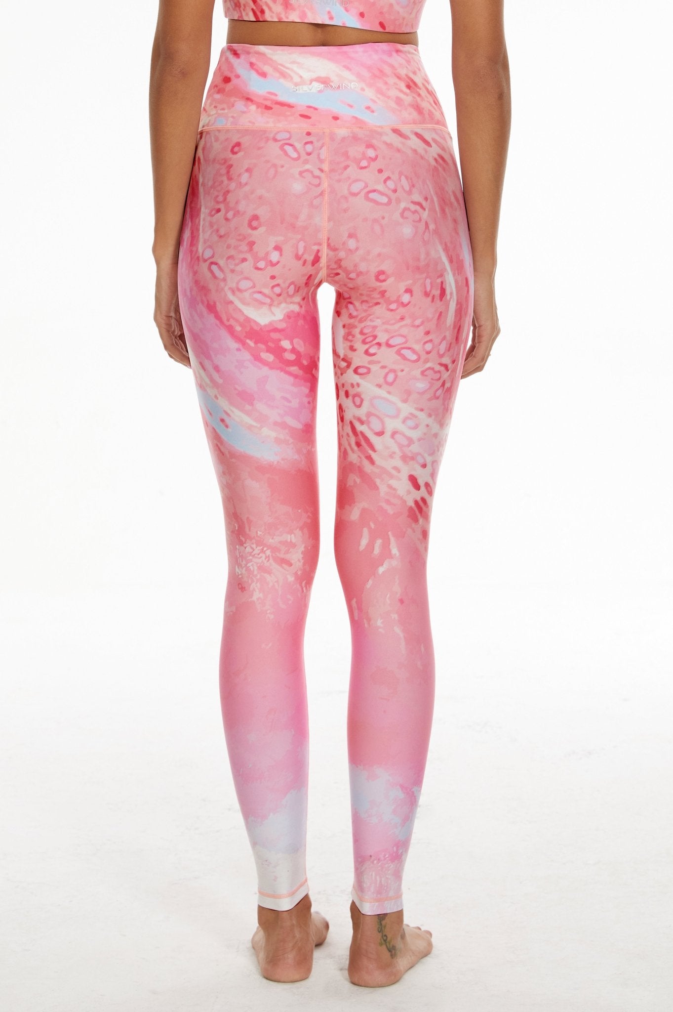 Illusion High - waisted Leggings - Pink - MYSILVERWIND