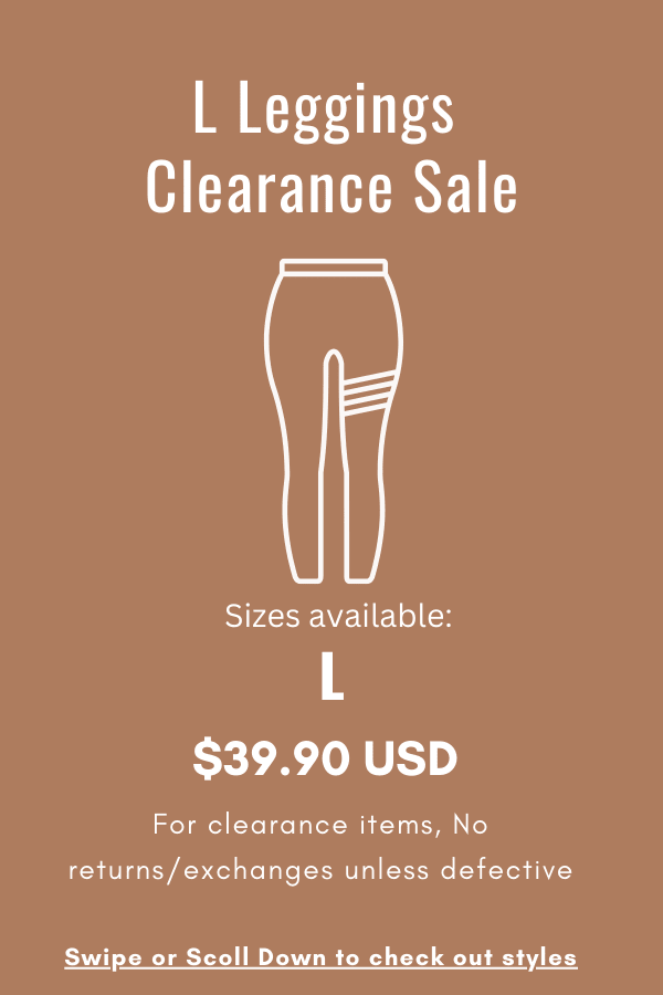 L Leggings Clearance Sale | Middle Size Activewear | Limited Stock - MYSILVERWIND