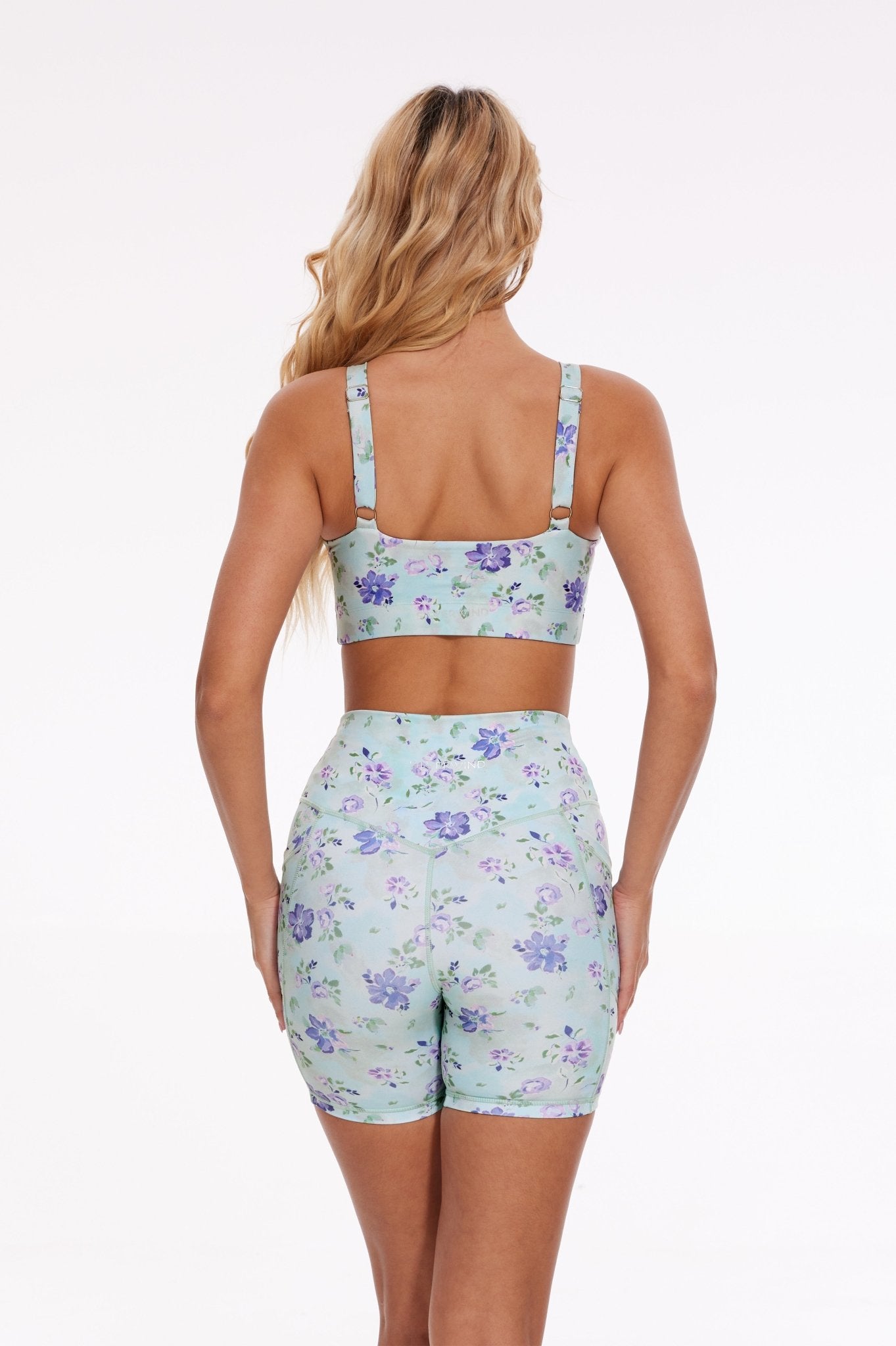 Lavender Petal High - waisted Biker Shorts - MYSILVERWIND