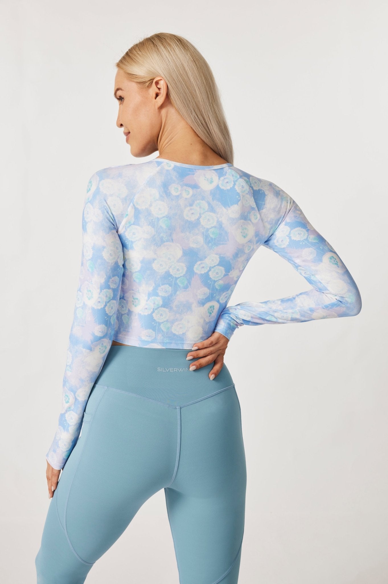 Liberty Floral Shoulder Tie Long Sleeve Top - MYSILVERWIND