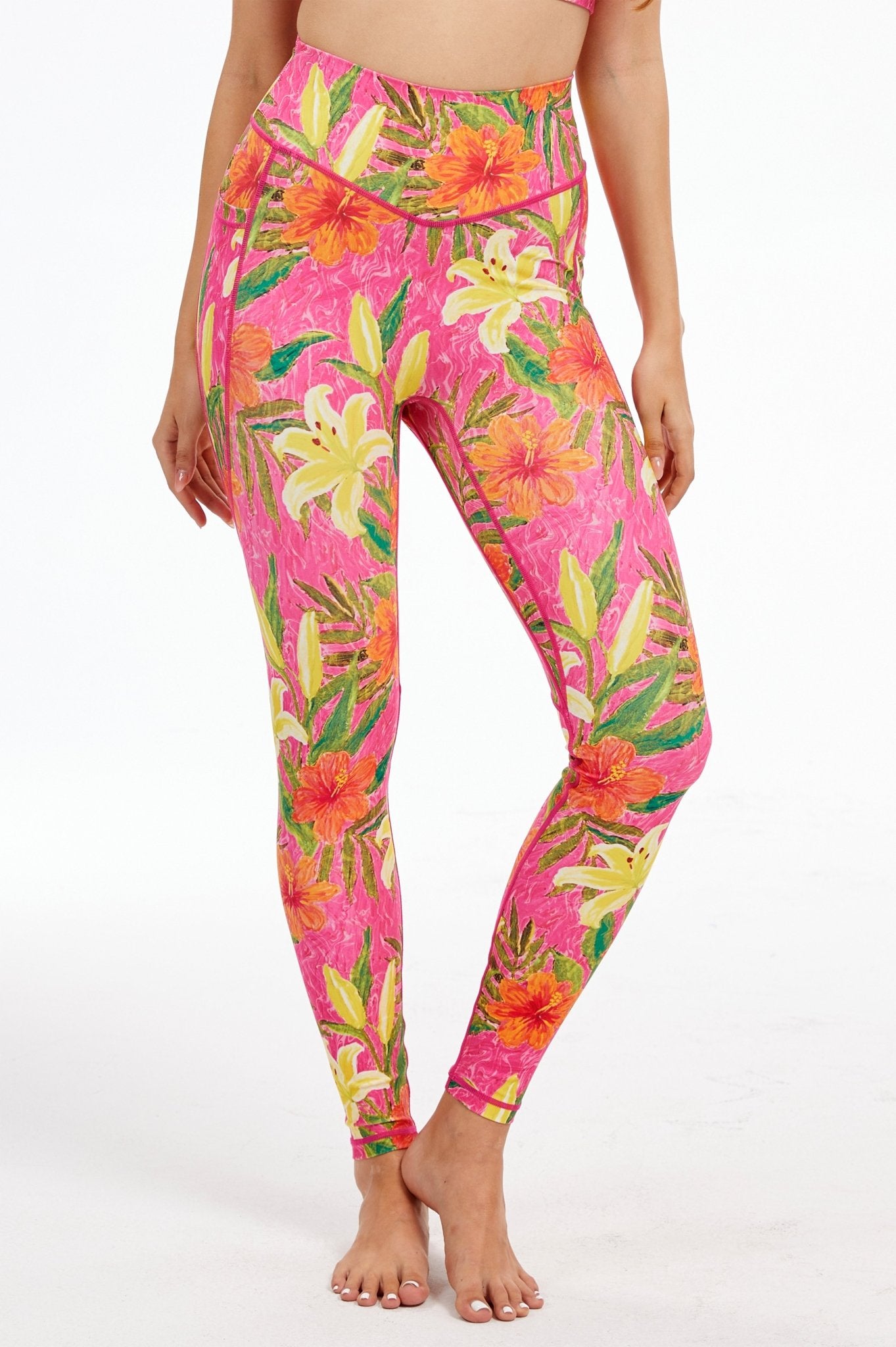 Lily High - Waisted Leggings With Pockets - MYSILVERWIND