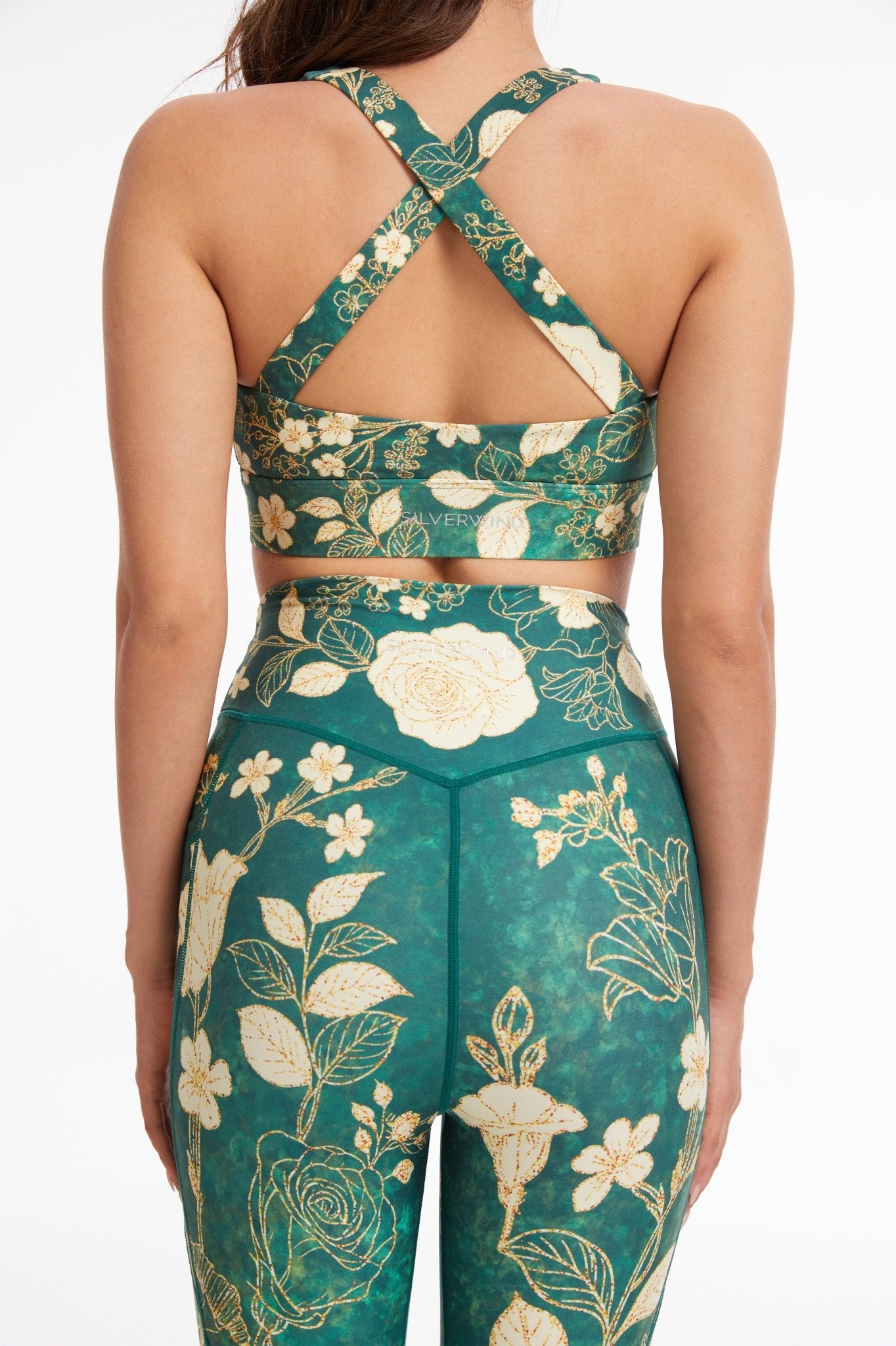 Living Green Cross Back Sports Bra - MYSILVERWIND