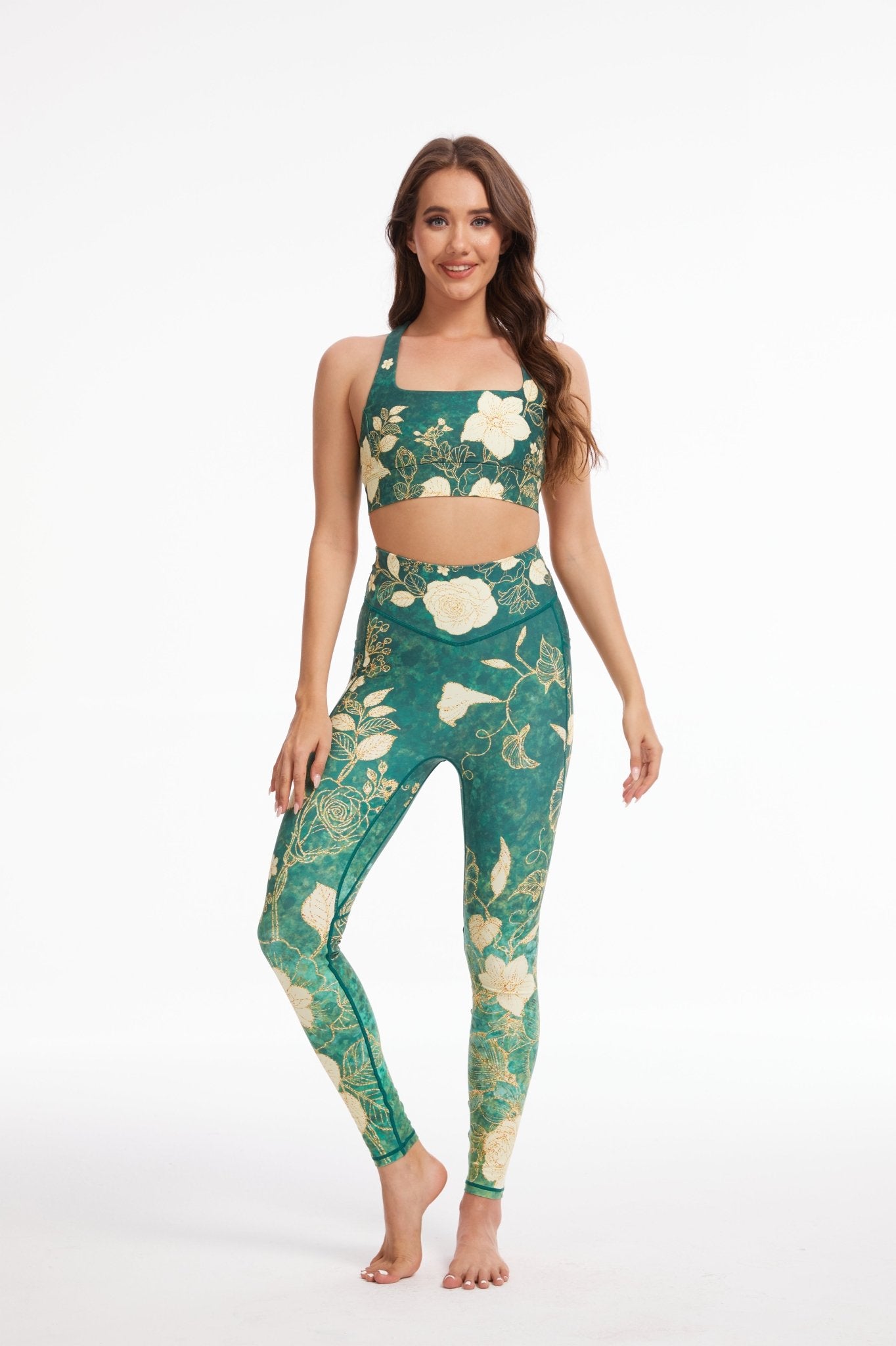 Living Green Cross Back Sports Bra - MYSILVERWIND