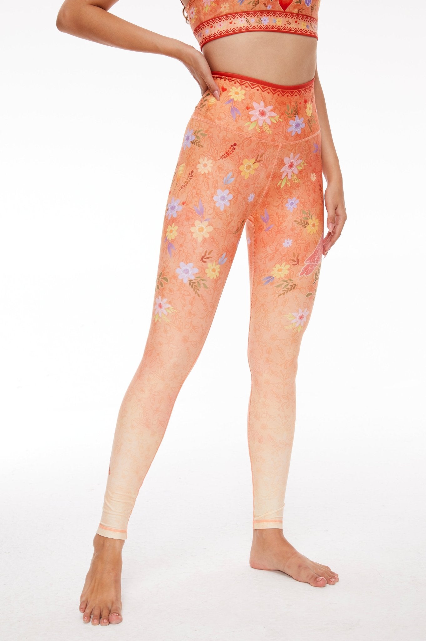 Lovebirds High - waisted Leggings - MYSILVERWIND