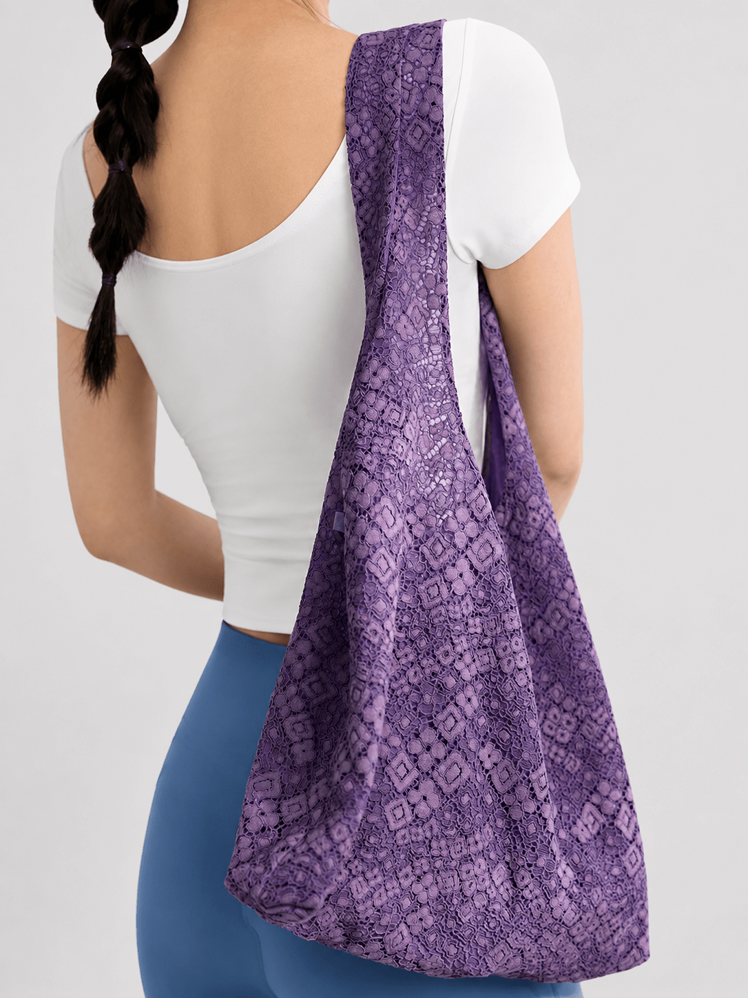 LunaLace Elegant Yoga Tote Bag - MYSILVERWIND