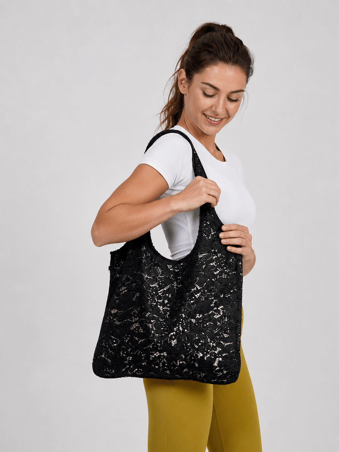 LunaLace Elegant Yoga Tote Bag - MYSILVERWIND