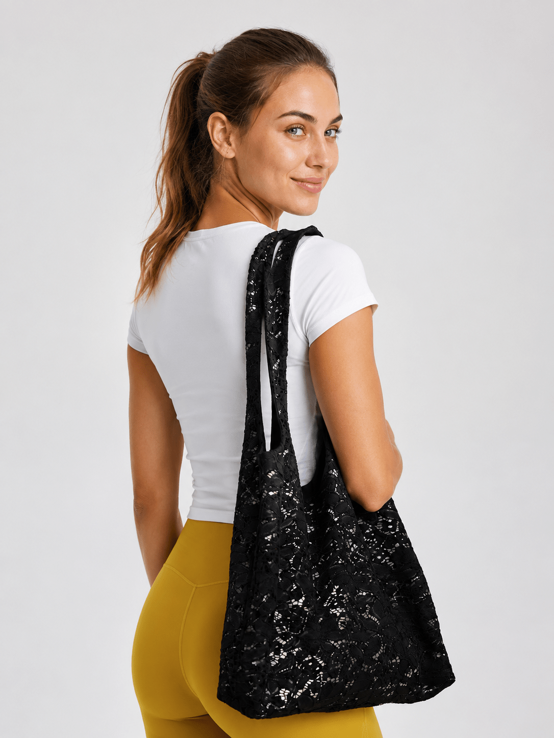 LunaLace Elegant Yoga Tote Bag - MYSILVERWIND