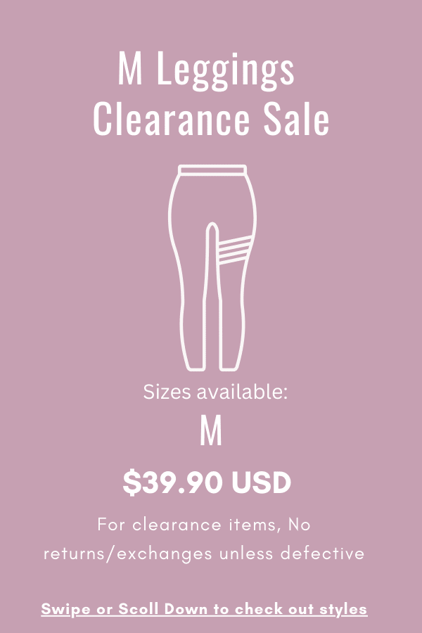 M Leggings Clearance Sale | Middle Size Activewear | Limited Stock - MYSILVERWIND