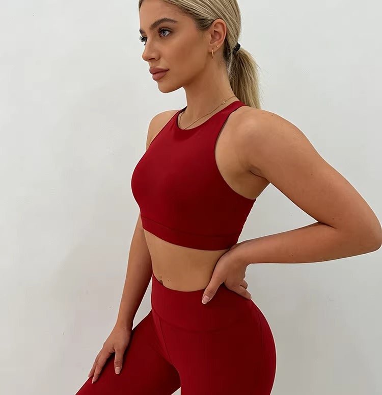 Mandala Handwoven Back Crop Top - Wine Red - MYSILVERWIND