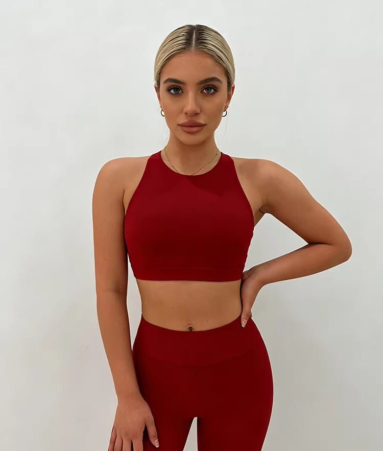 Mandala Handwoven Back Crop Top - Wine Red - MYSILVERWIND