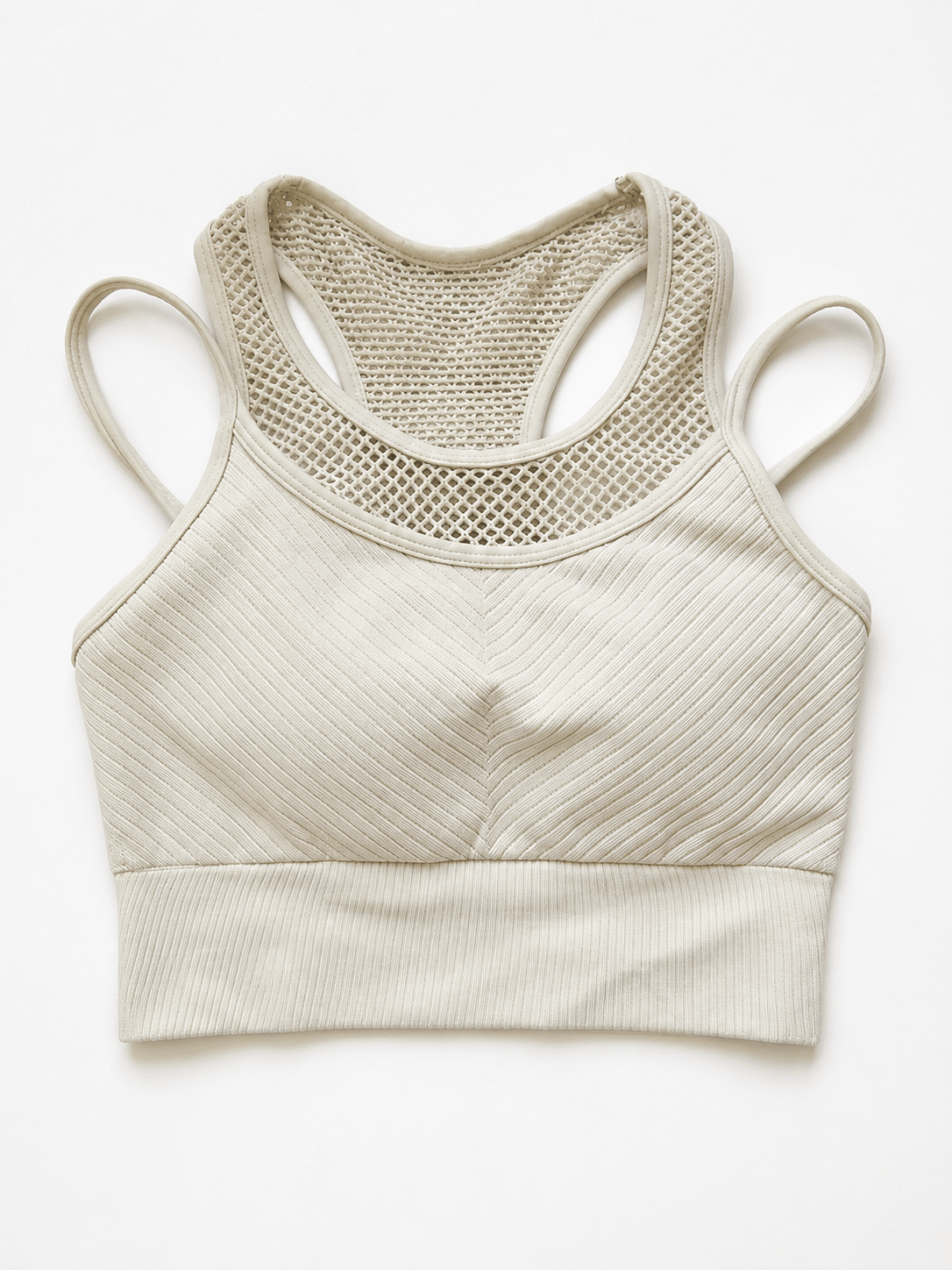MeshMuse Breathable Seamless Padded Sports Bra - MYSILVERWIND