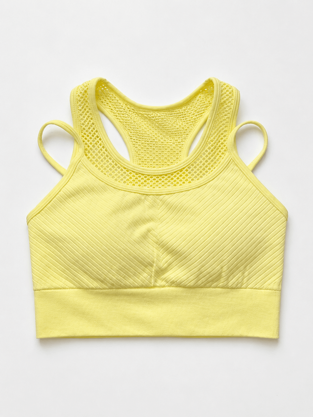 MeshMuse Breathable Seamless Padded Sports Bra - MYSILVERWIND