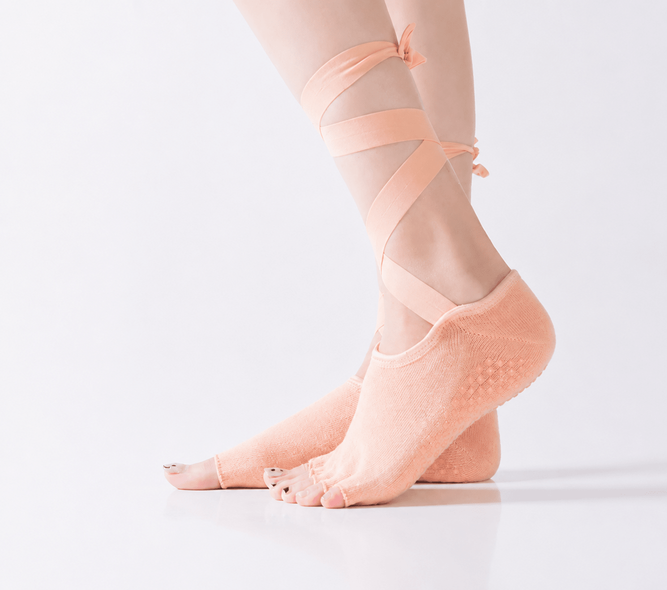 Muse Open - Toe Ballet Wrap Strap Yoga Socks - MYSILVERWIND