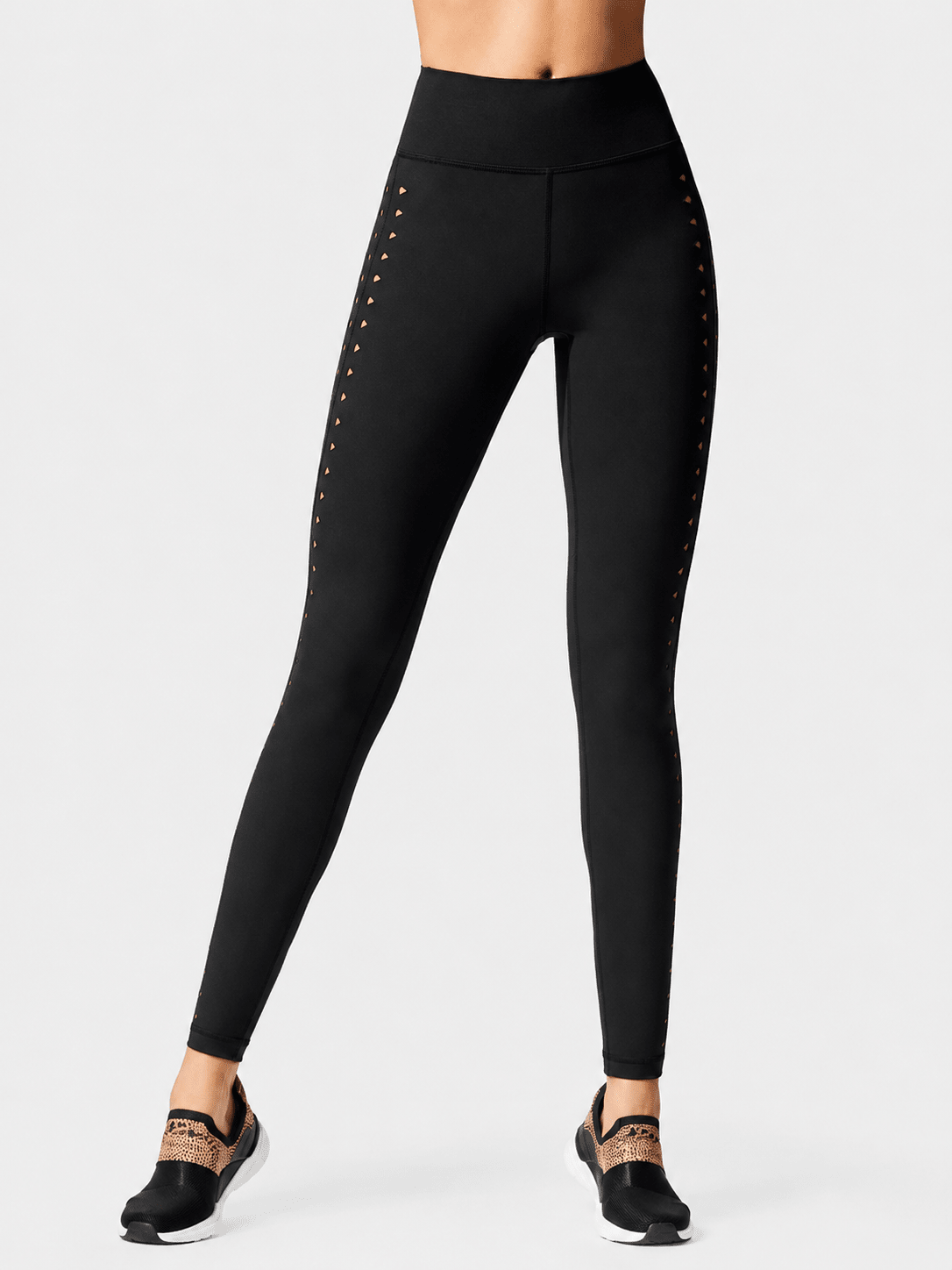 NightFlex Burnout Cutout Ankle-Length Leggings - MYSILVERWIND