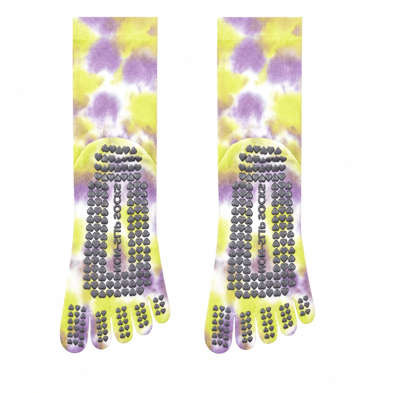 Pastel Tie - Dye Five - Toe Yoga Socks - MYSILVERWIND