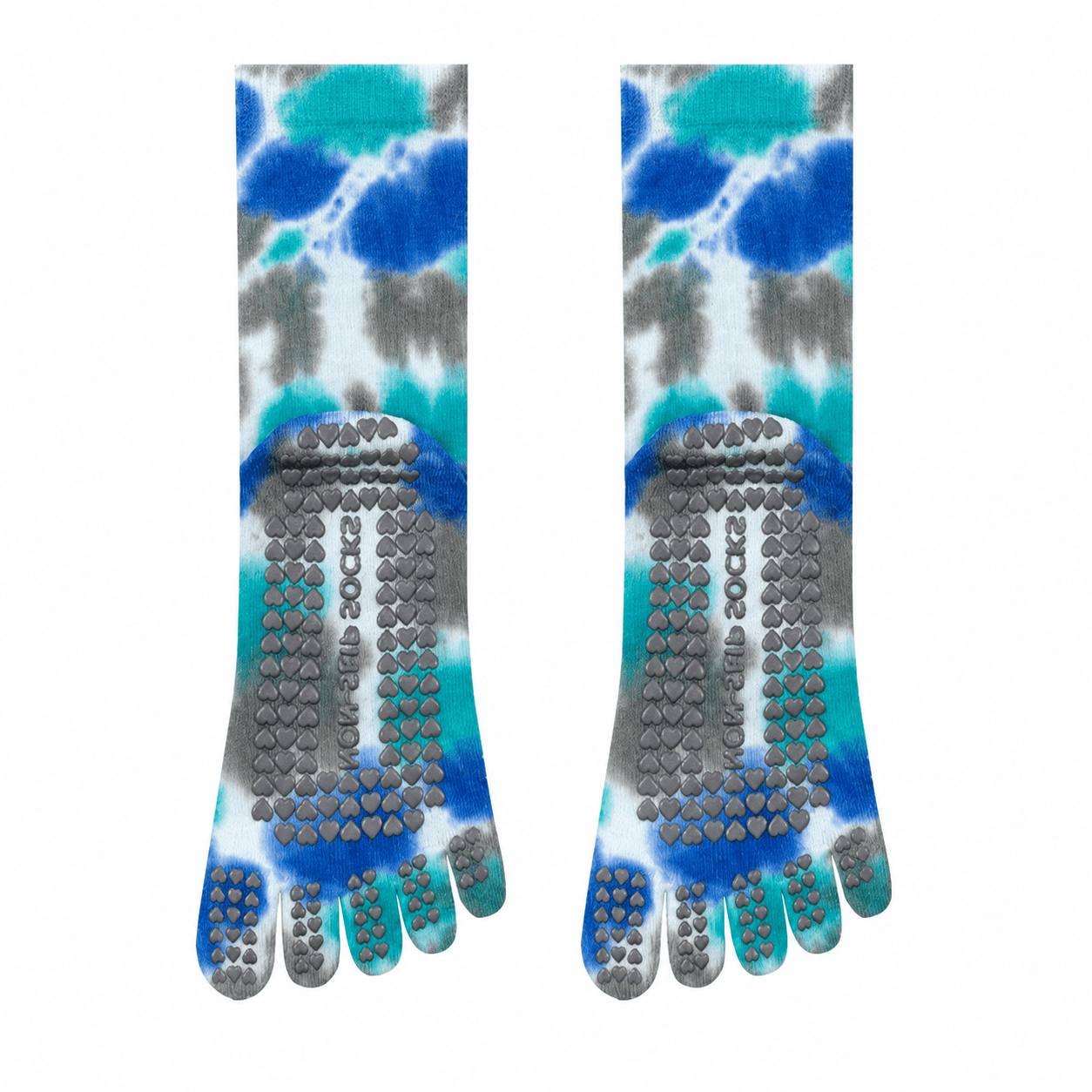 Pastel Tie - Dye Five - Toe Yoga Socks - MYSILVERWIND