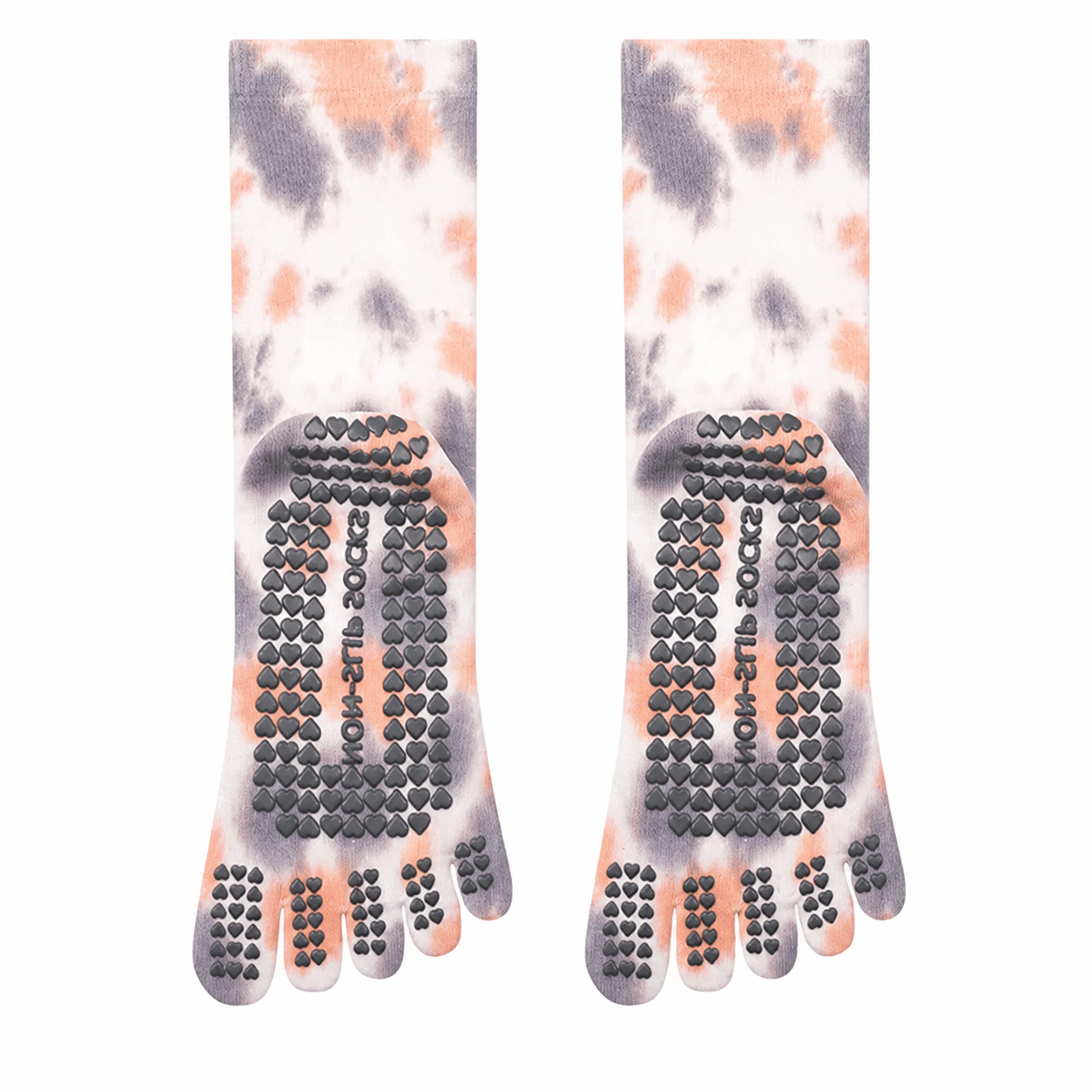 Pastel Tie - Dye Five - Toe Yoga Socks - MYSILVERWIND