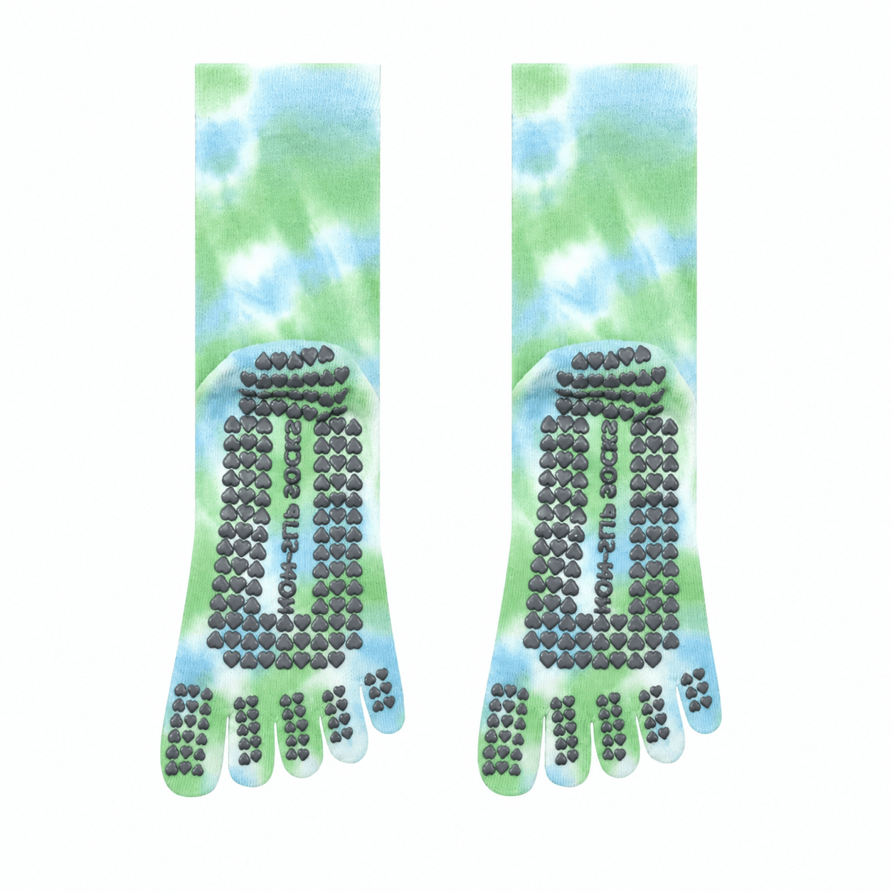 Pastel Tie - Dye Five - Toe Yoga Socks - MYSILVERWIND