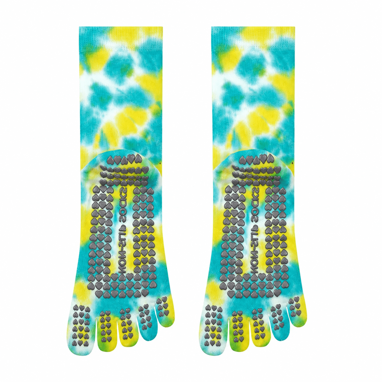 Pastel Tie - Dye Five - Toe Yoga Socks - MYSILVERWIND