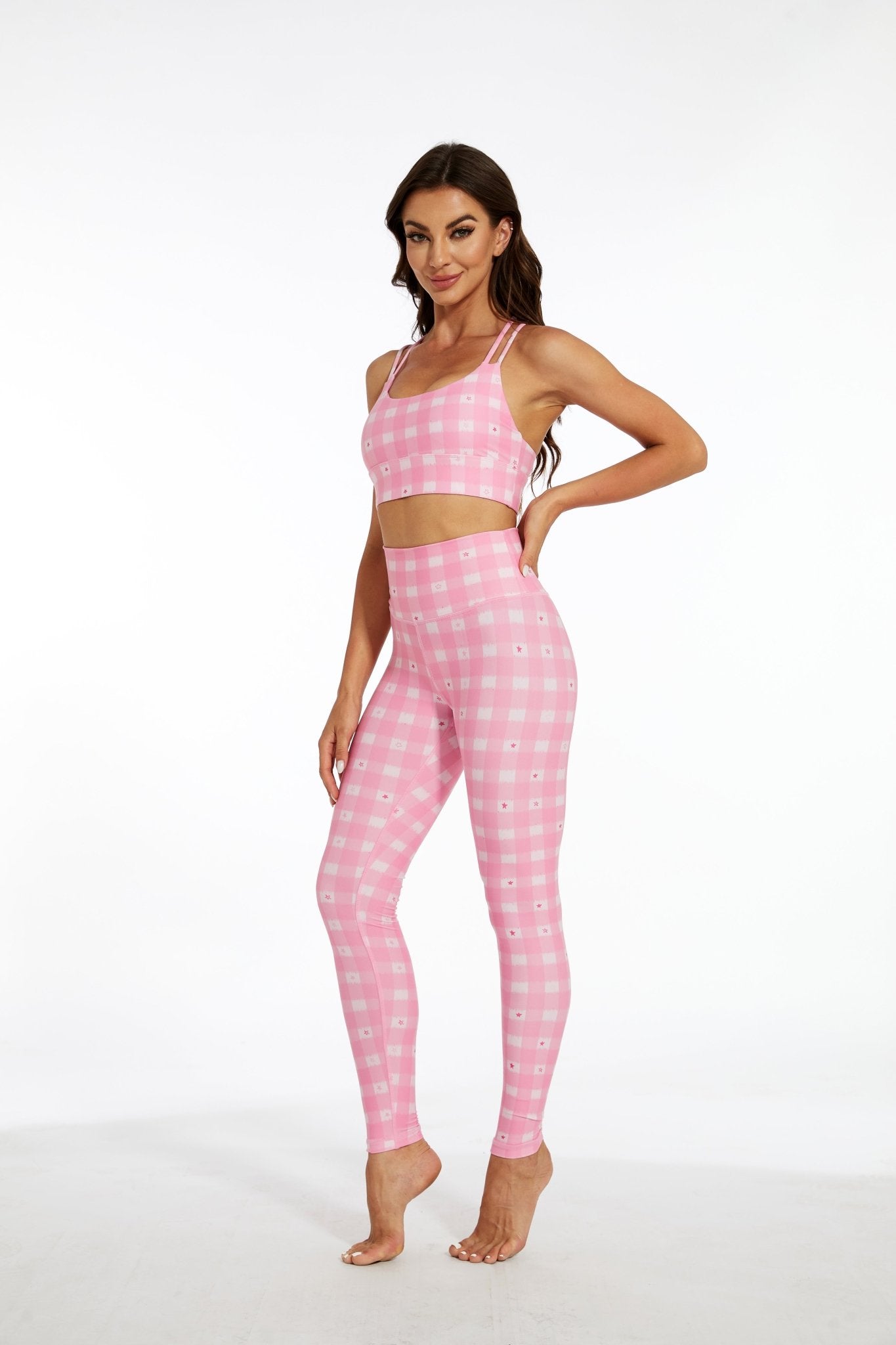 Pink Stars Strappy Bra - MYSILVERWIND