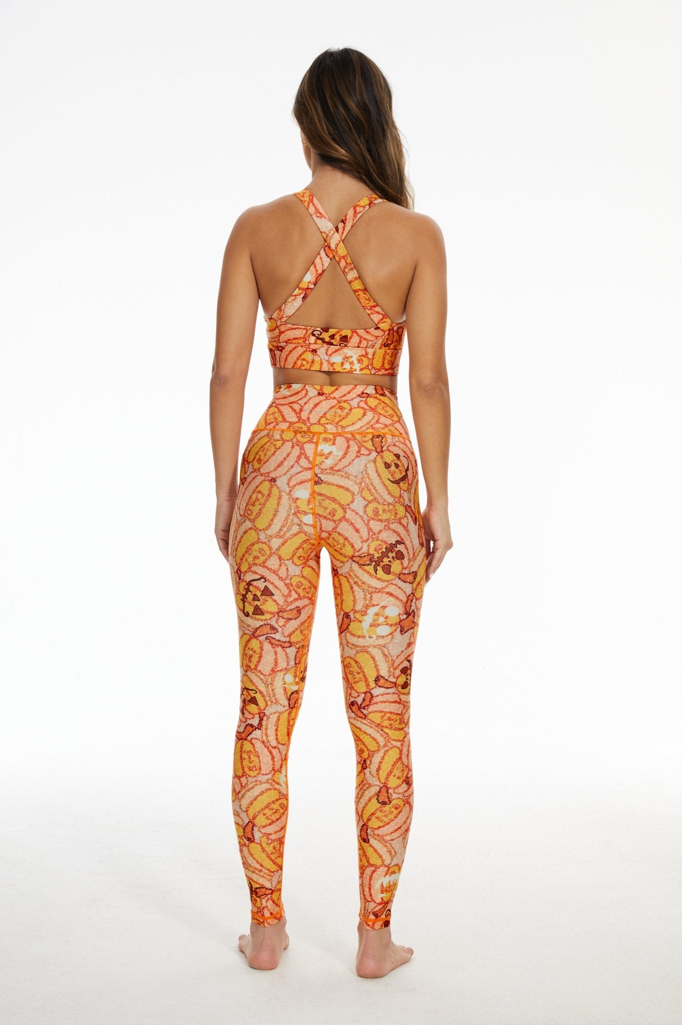 Playful Pumpkins High - waisted Leggings - MYSILVERWIND