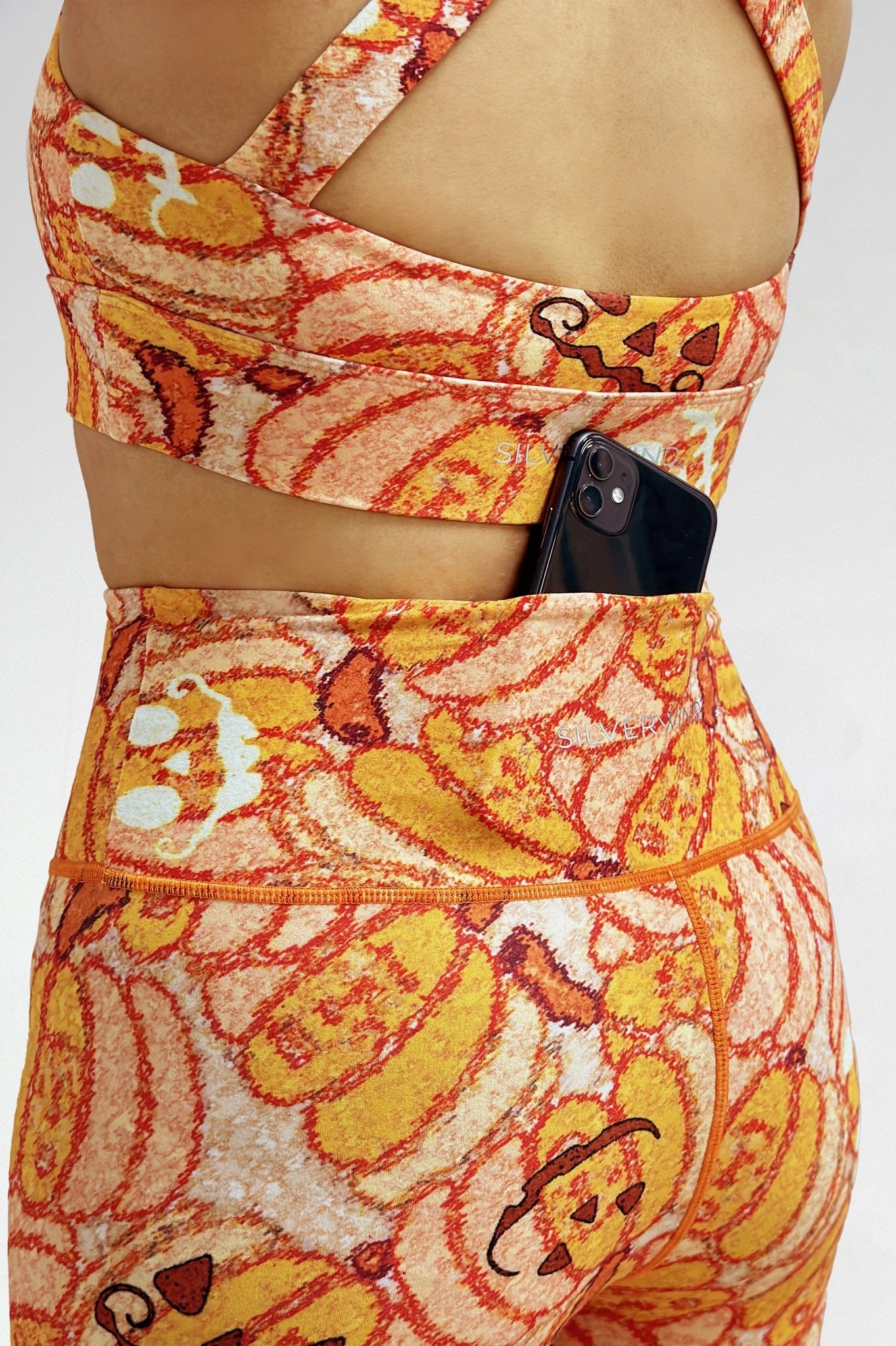 Playful Pumpkins High - waisted Leggings - MYSILVERWIND