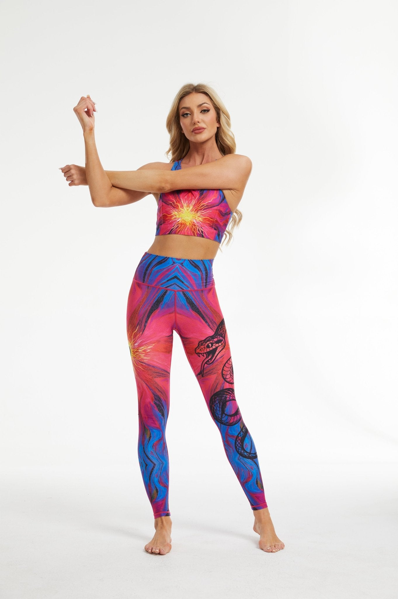*Pre - Order* Aurora Fang High - waisted Leggings - MYSILVERWIND