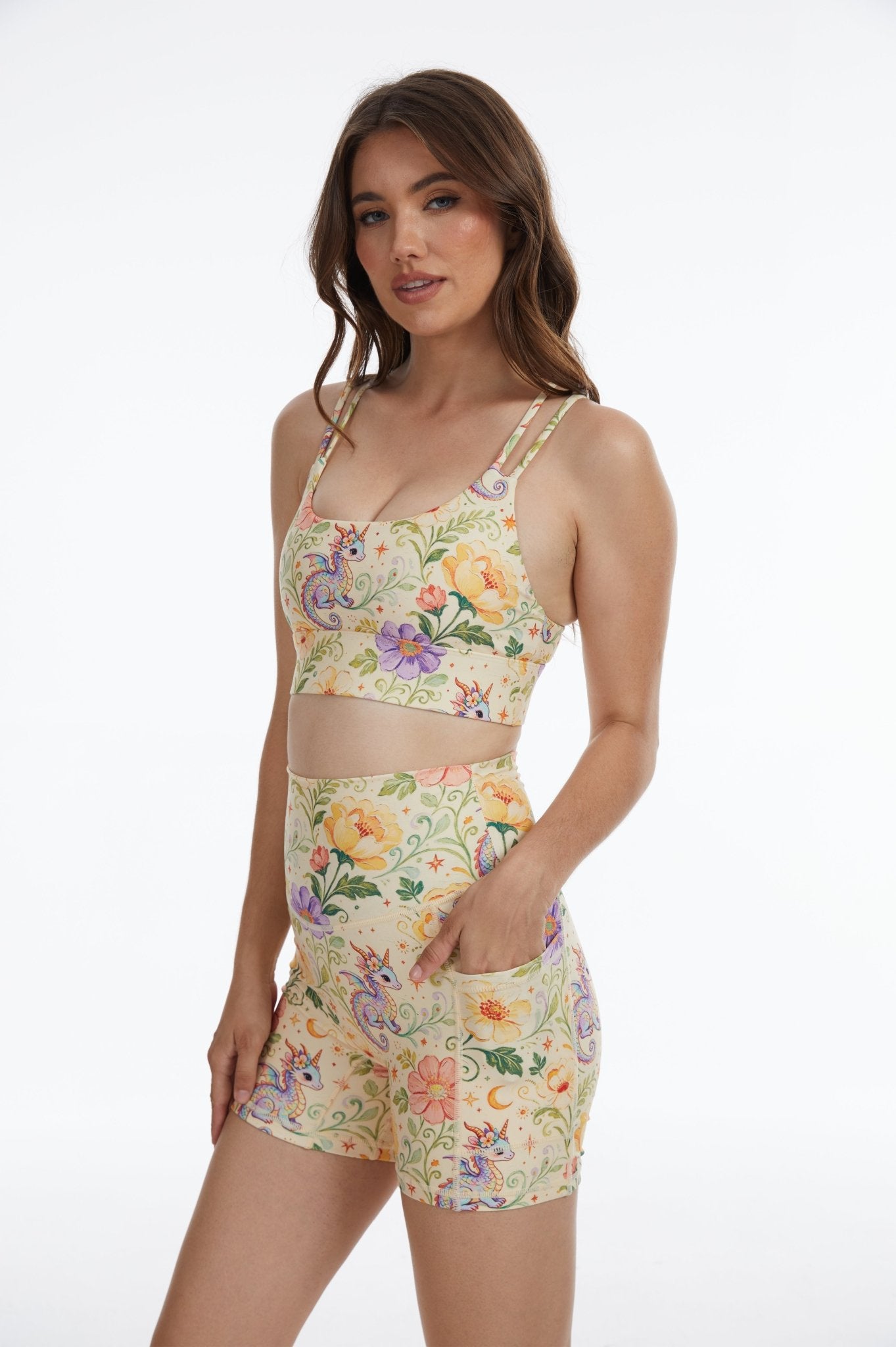 *Pre-Order* Baby Dragon High-waisted Shorts With Pockets - MYSILVERWIND
