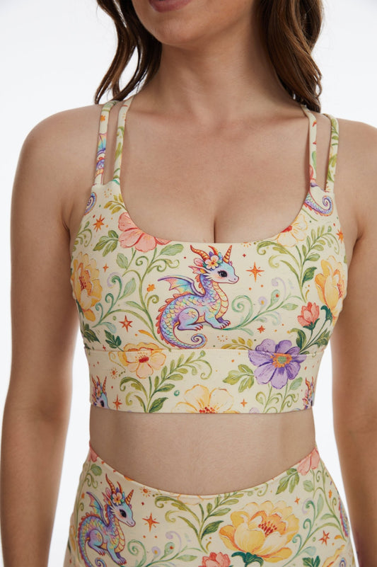 *Pre-Order* Baby Dragon Strappy Sports Bra - MYSILVERWIND