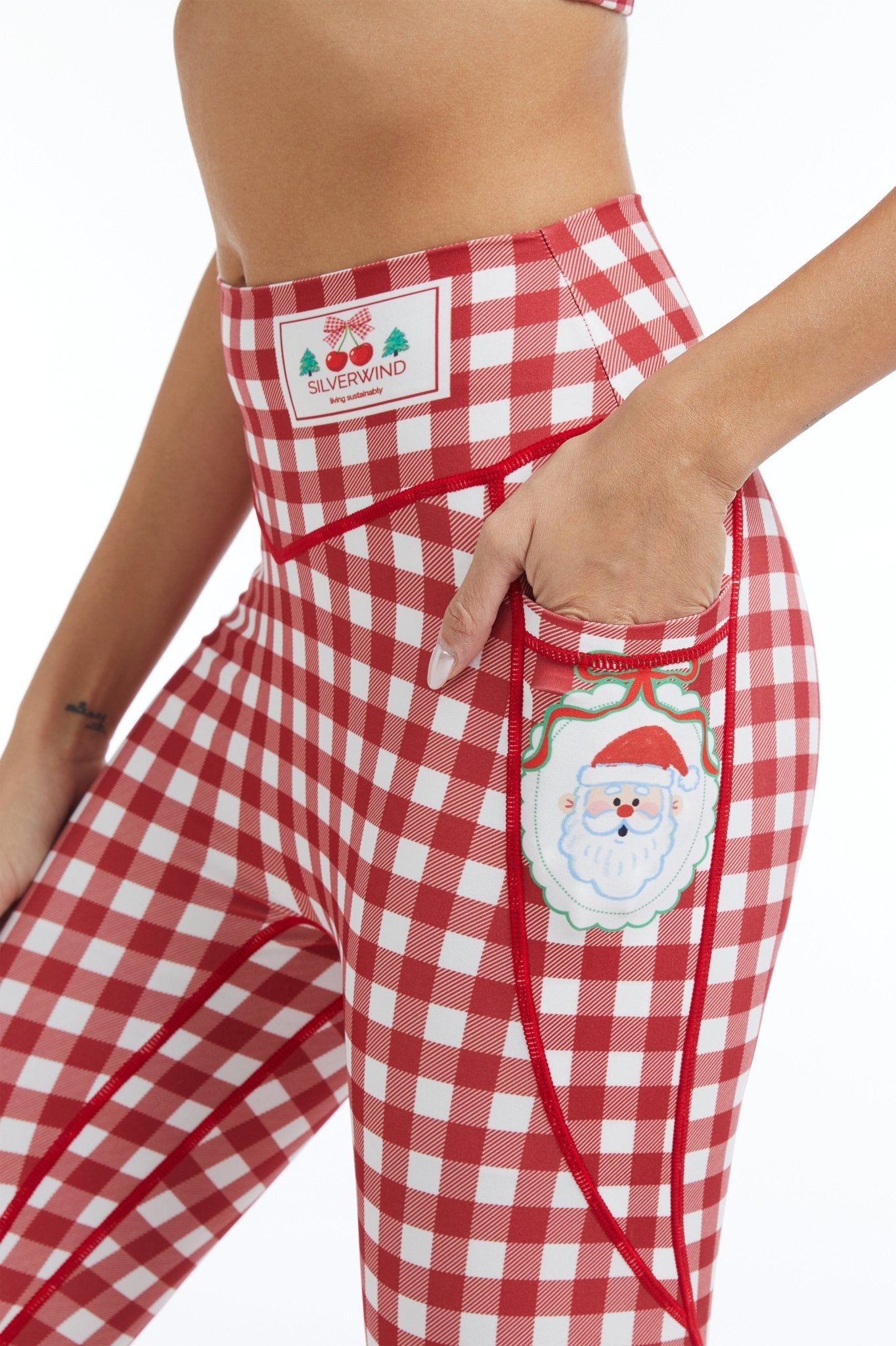 *Pre - Order* Berry Merry High - waisted Leggings With Pockets - MYSILVERWIND