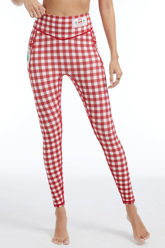 *Pre - Order* Berry Merry High - waisted Leggings With Pockets - MYSILVERWIND