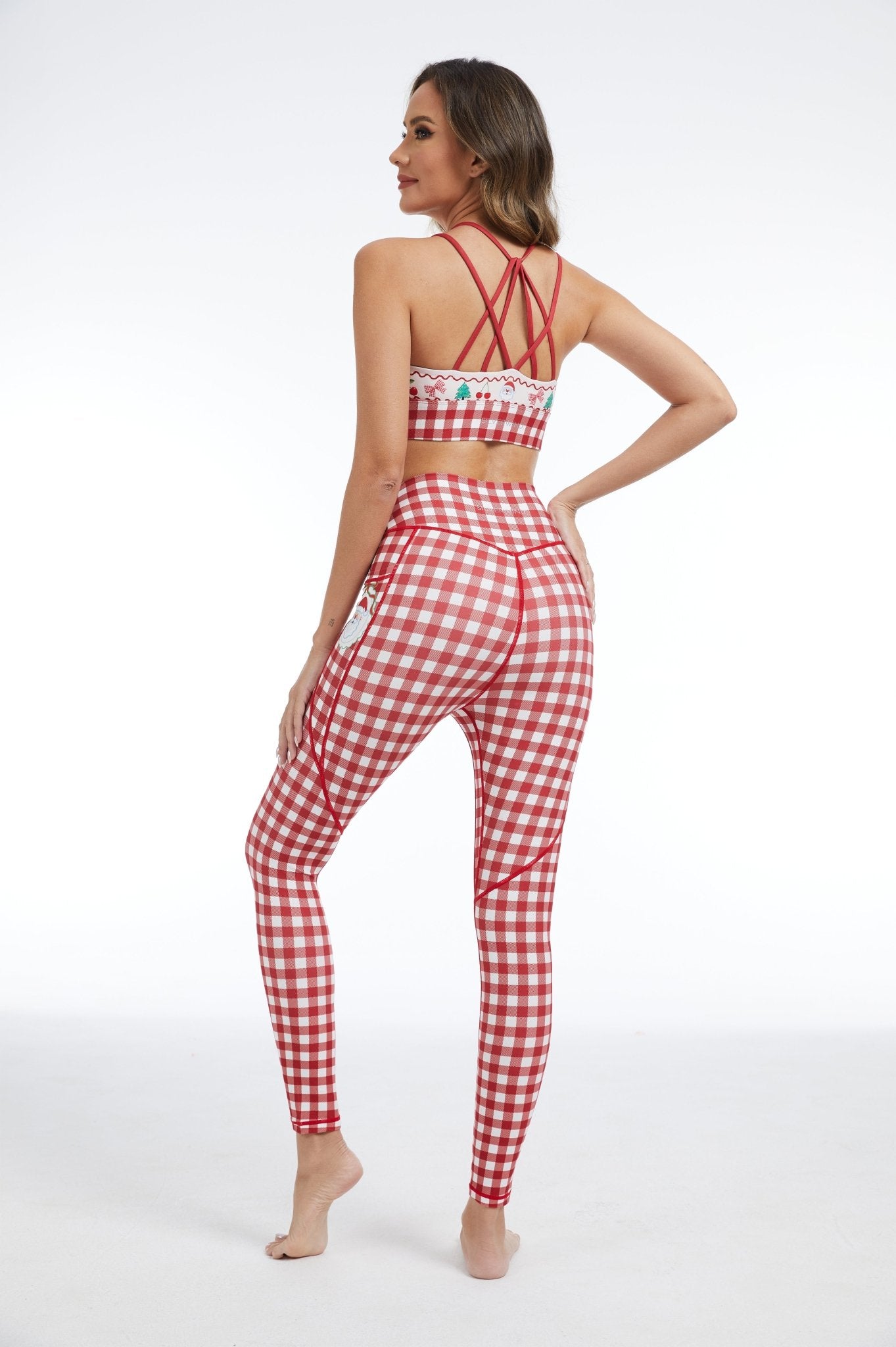 *Pre - Order* Berry Merry High - waisted Leggings With Pockets - MYSILVERWIND