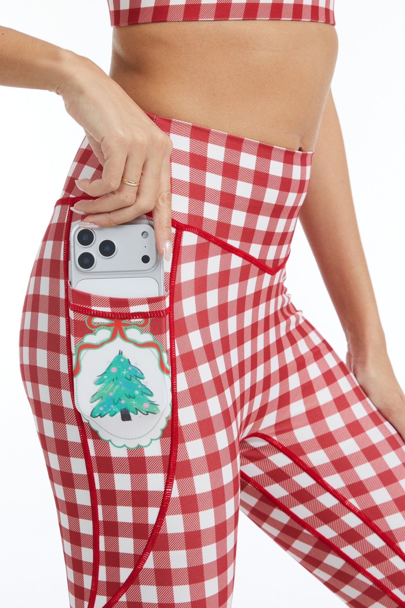 *Pre - Order* Berry Merry High - waisted Leggings With Pockets - MYSILVERWIND