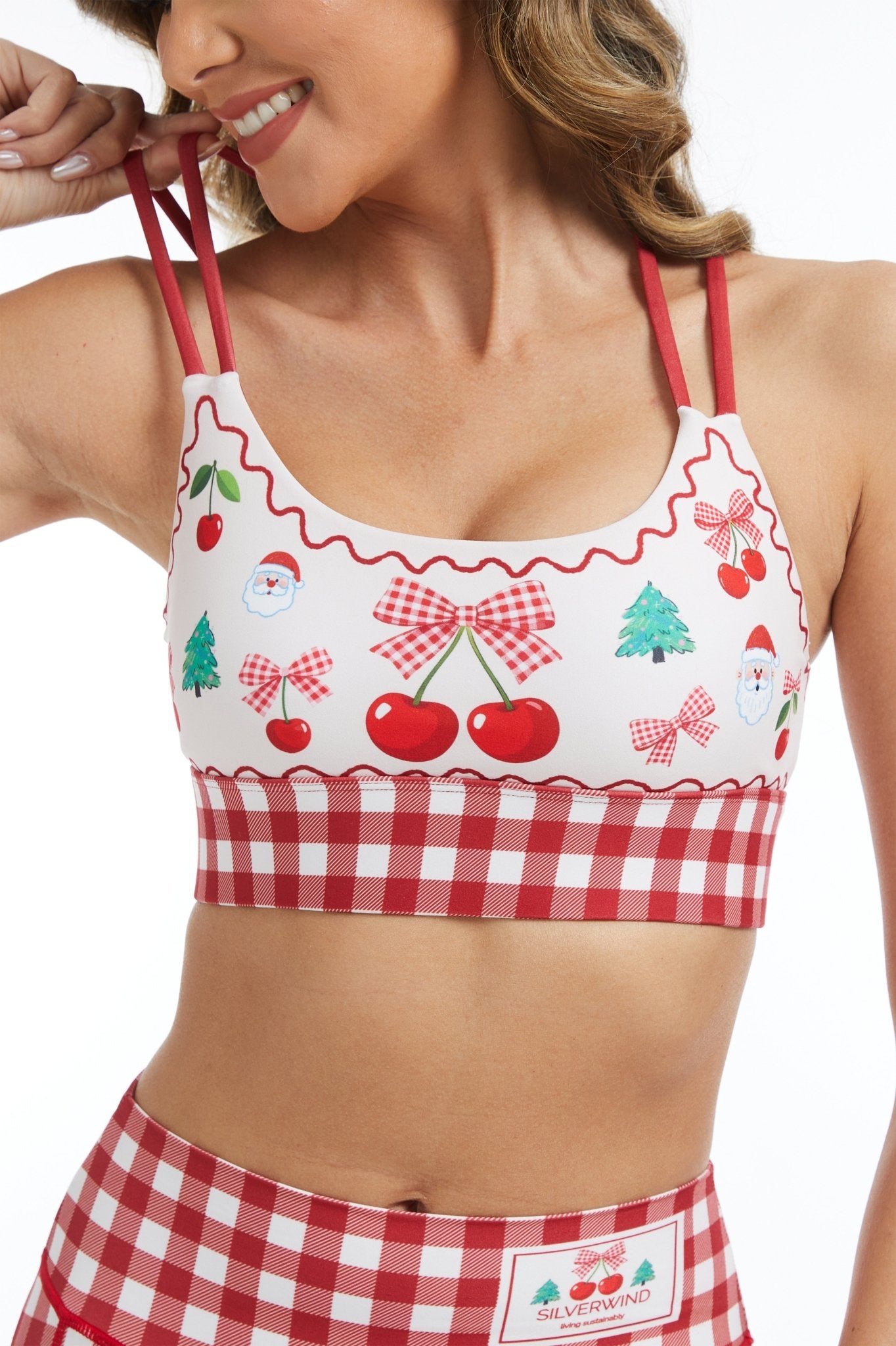 *Pre - Order* Berry Merry Strappy Sports Bra - MYSILVERWIND