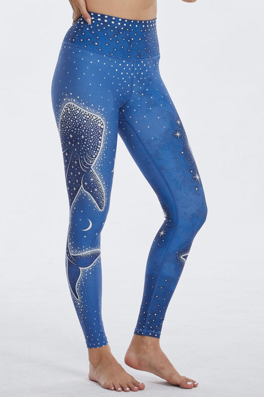 *Pre-Order* Blue Whale High-waisted Leggings - MYSILVERWIND