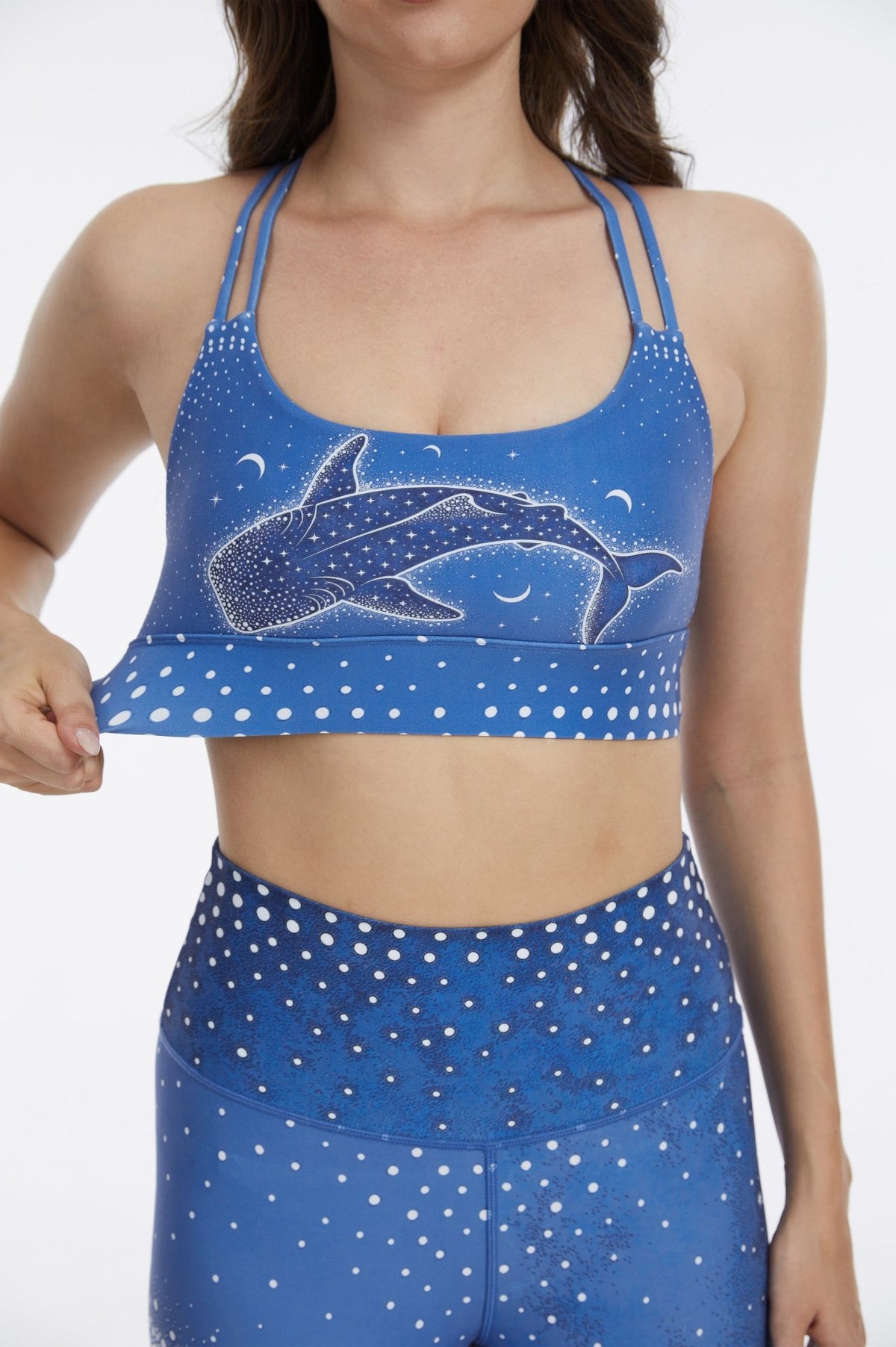 *Pre-Order* Blue Whale Strappy Sports Bra - MYSILVERWIND