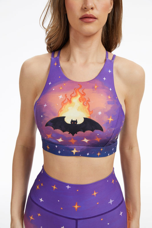 *Pre - Order* Darkfire Wings Criss Cross Tank Top Bra - MYSILVERWIND