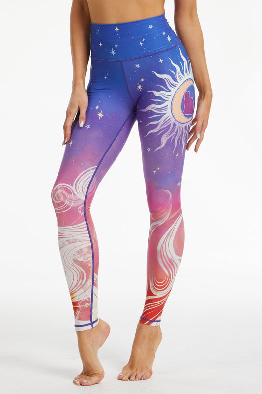 *Pre - Order* Dawn Bloom High - waisted Leggings - MYSILVERWIND