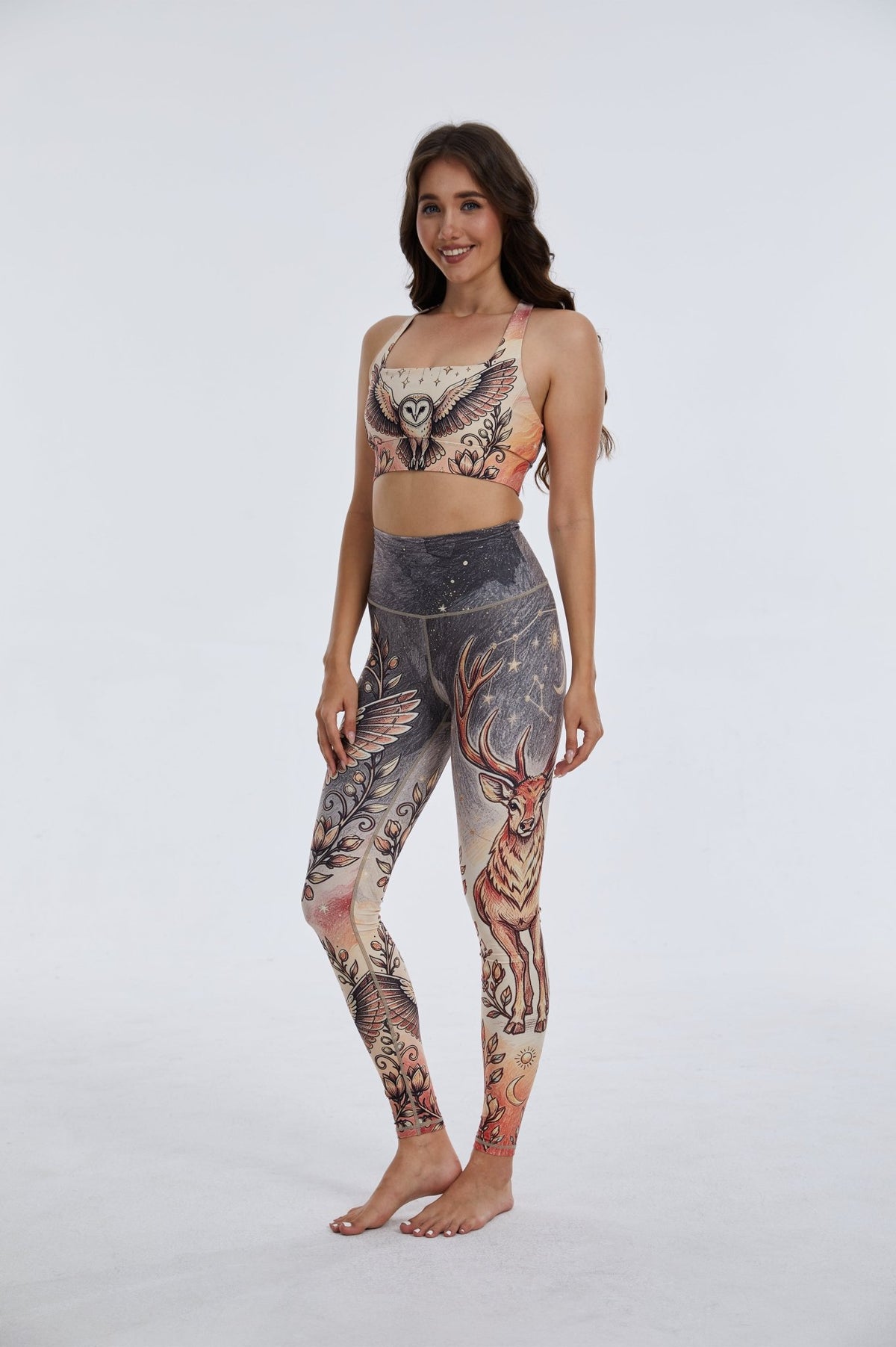 *Pre-Order* Eagle & Stag High-waisted Leggings - MYSILVERWIND