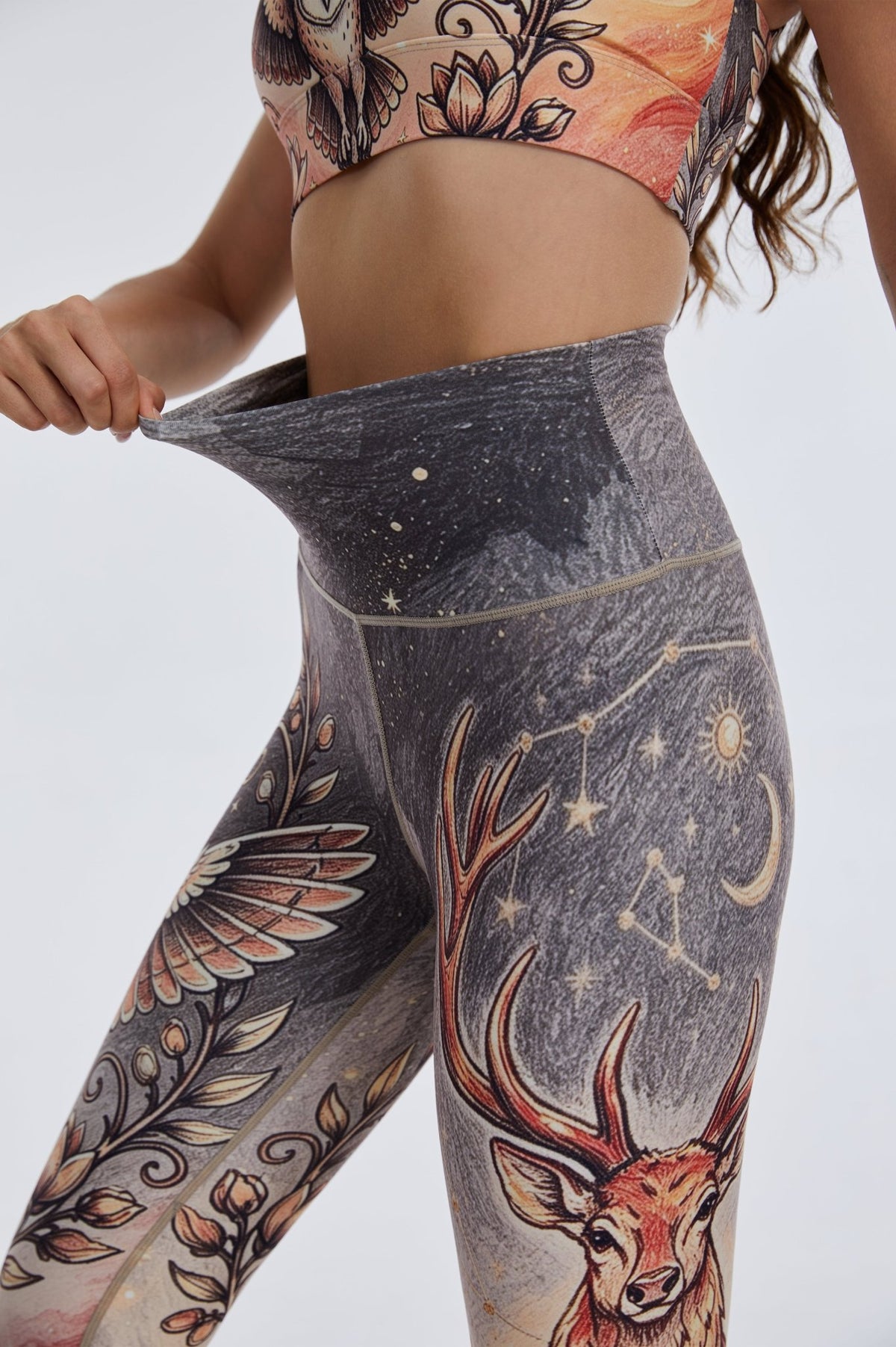 *Pre-Order* Eagle & Stag High-waisted Leggings - MYSILVERWIND