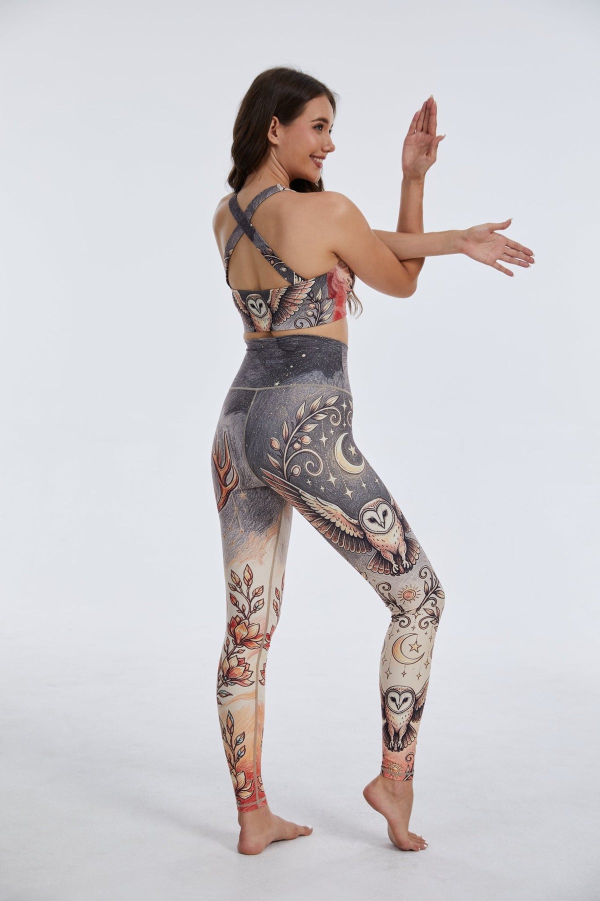 *Pre-Order* Eagle & Stag High-waisted Leggings - MYSILVERWIND