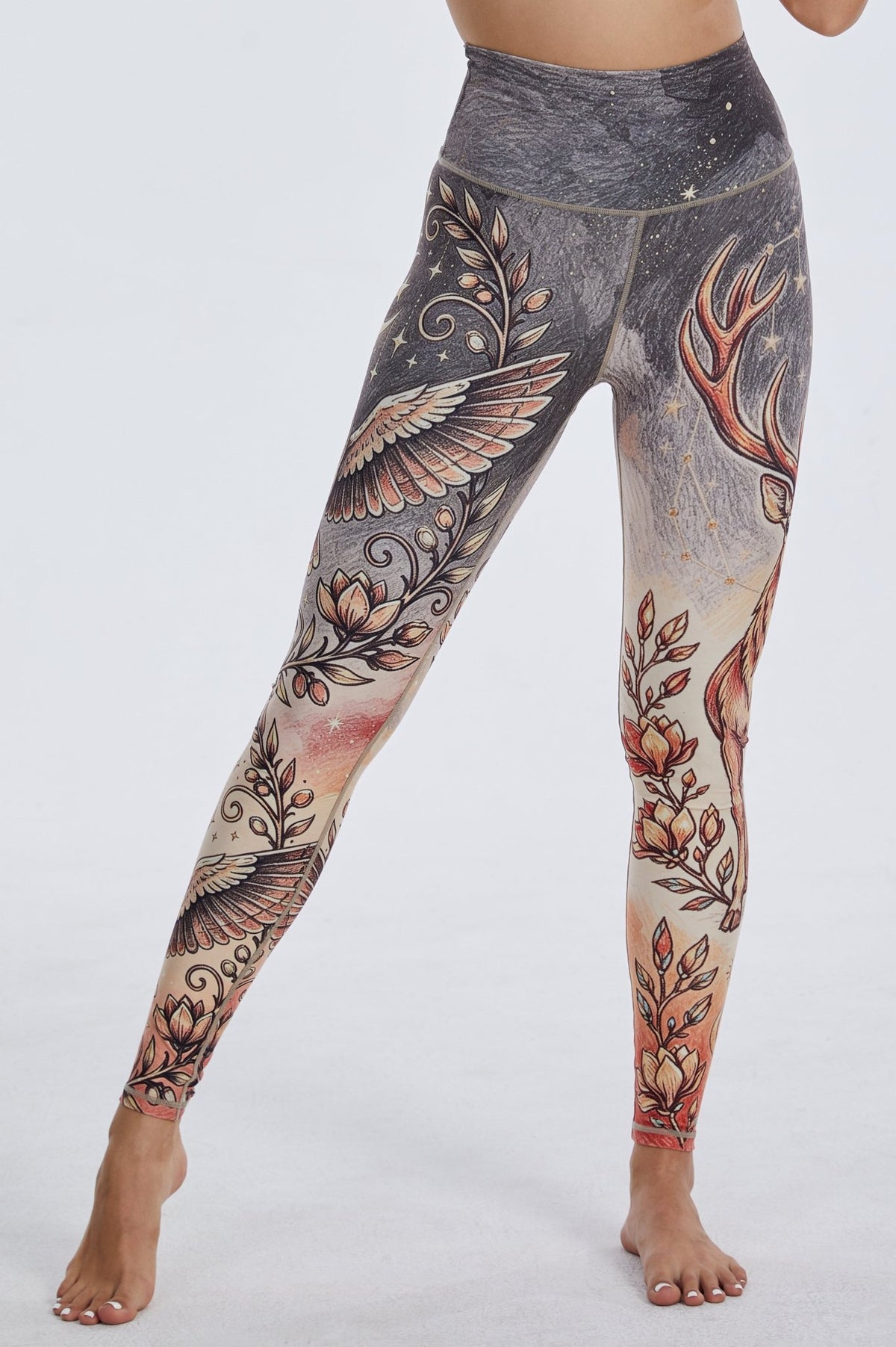 *Pre-Order* Eagle & Stag High-waisted Leggings - MYSILVERWIND