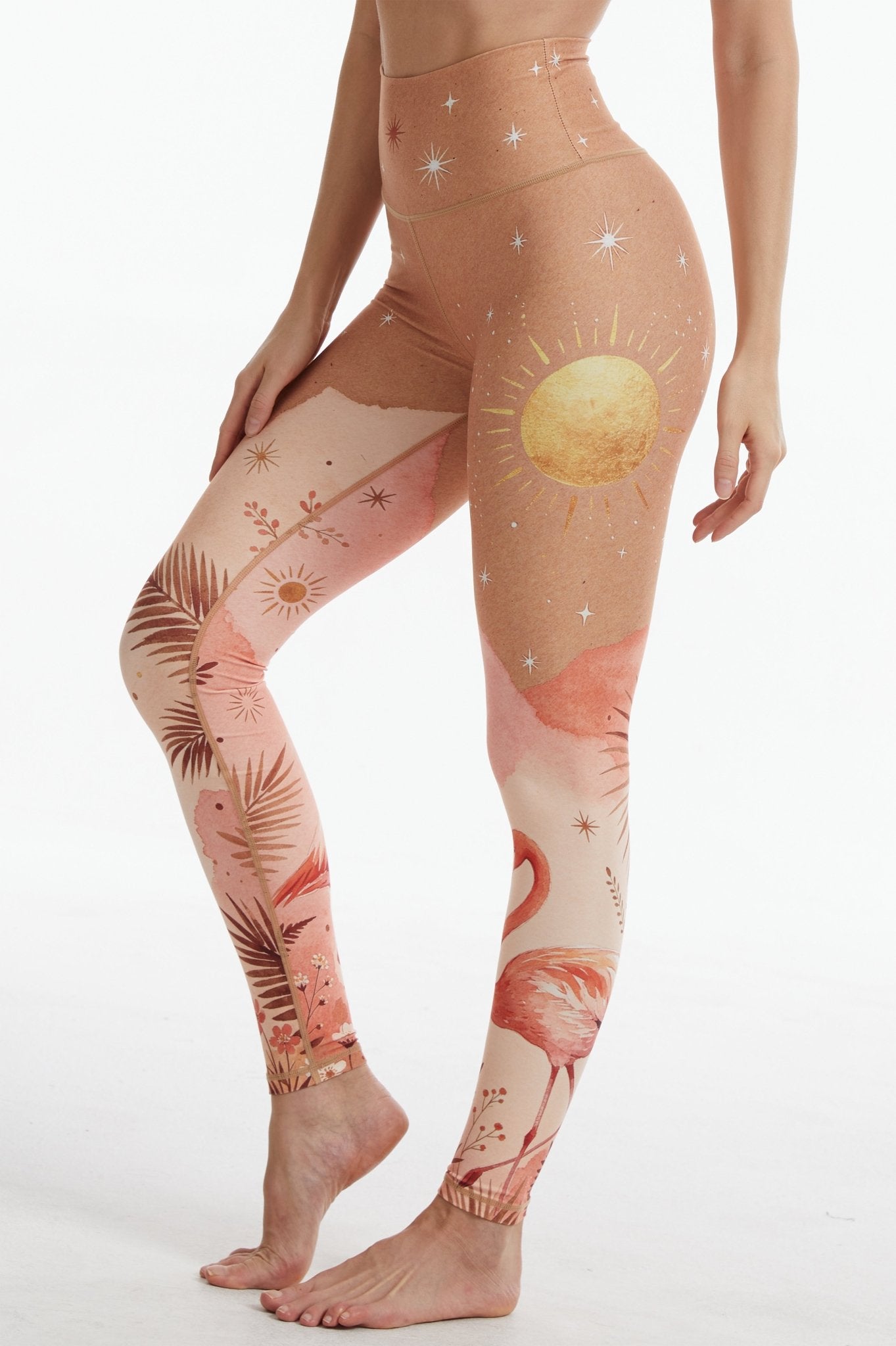 *Pre-Order* Flamingo High-waisted Leggings - MYSILVERWIND